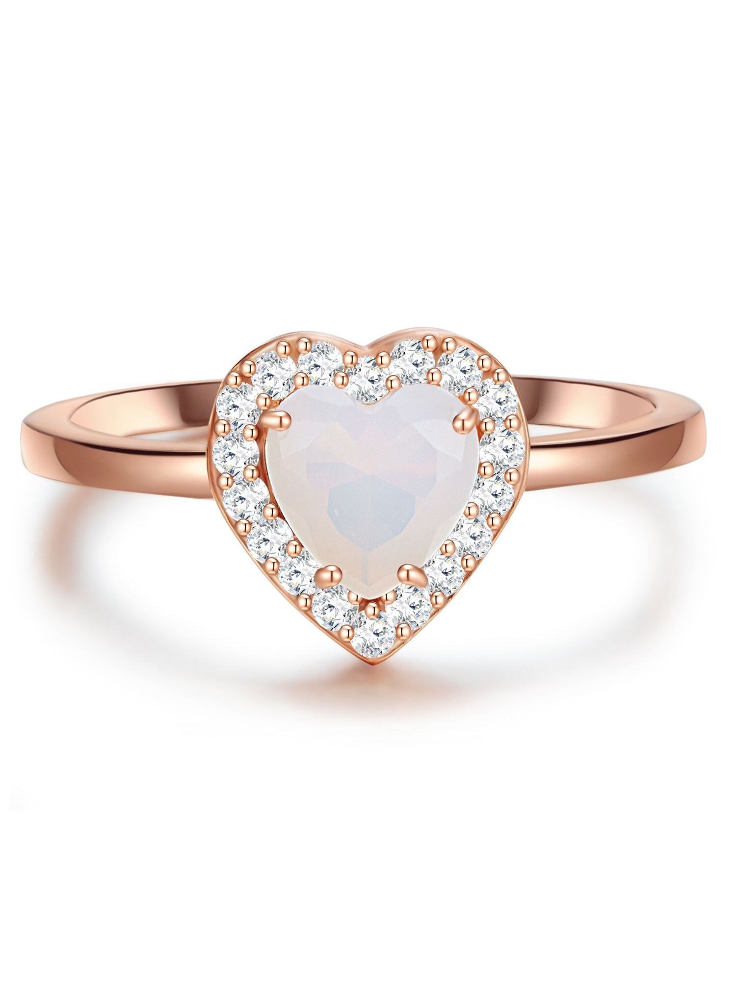 Glanzstücke München Inele  auriu - roz / transparent / alb