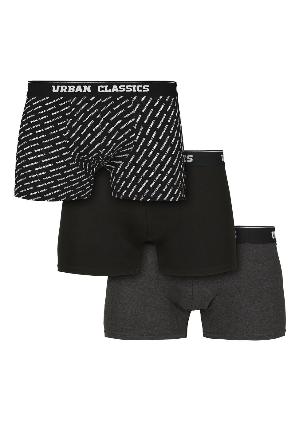 Boxershorts mörkgrå / svart