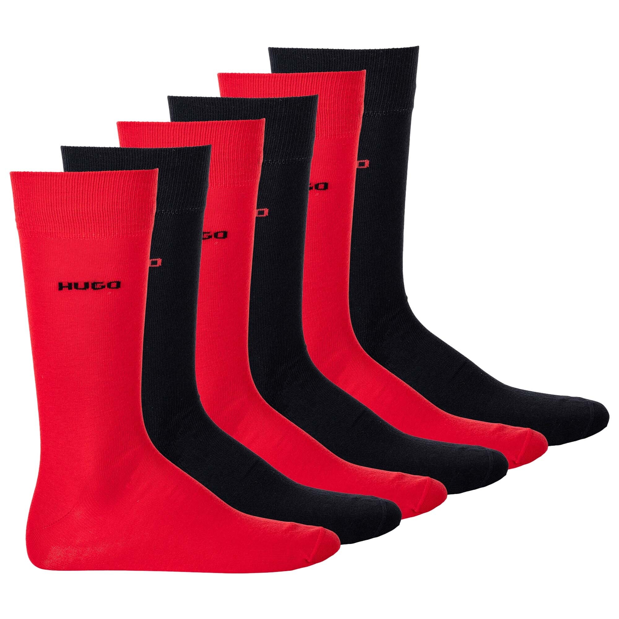 HUGO Calcetines  rojo / negro