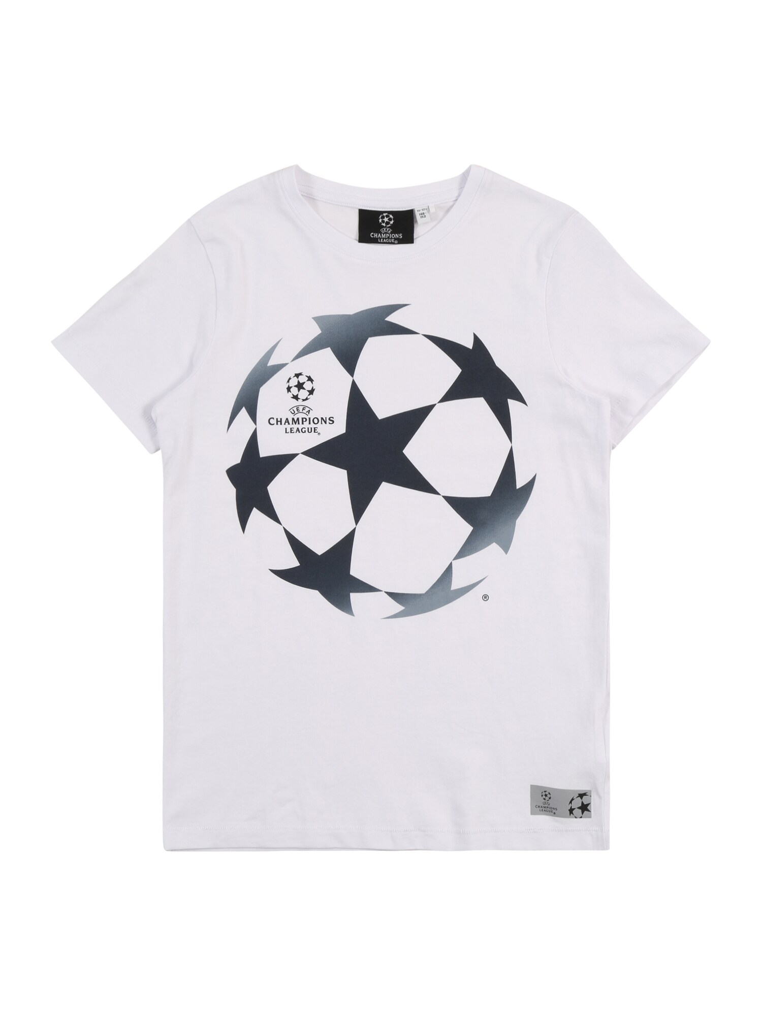NAME IT Marškinėliai 'UEFA'  balta / nakties mėlyna