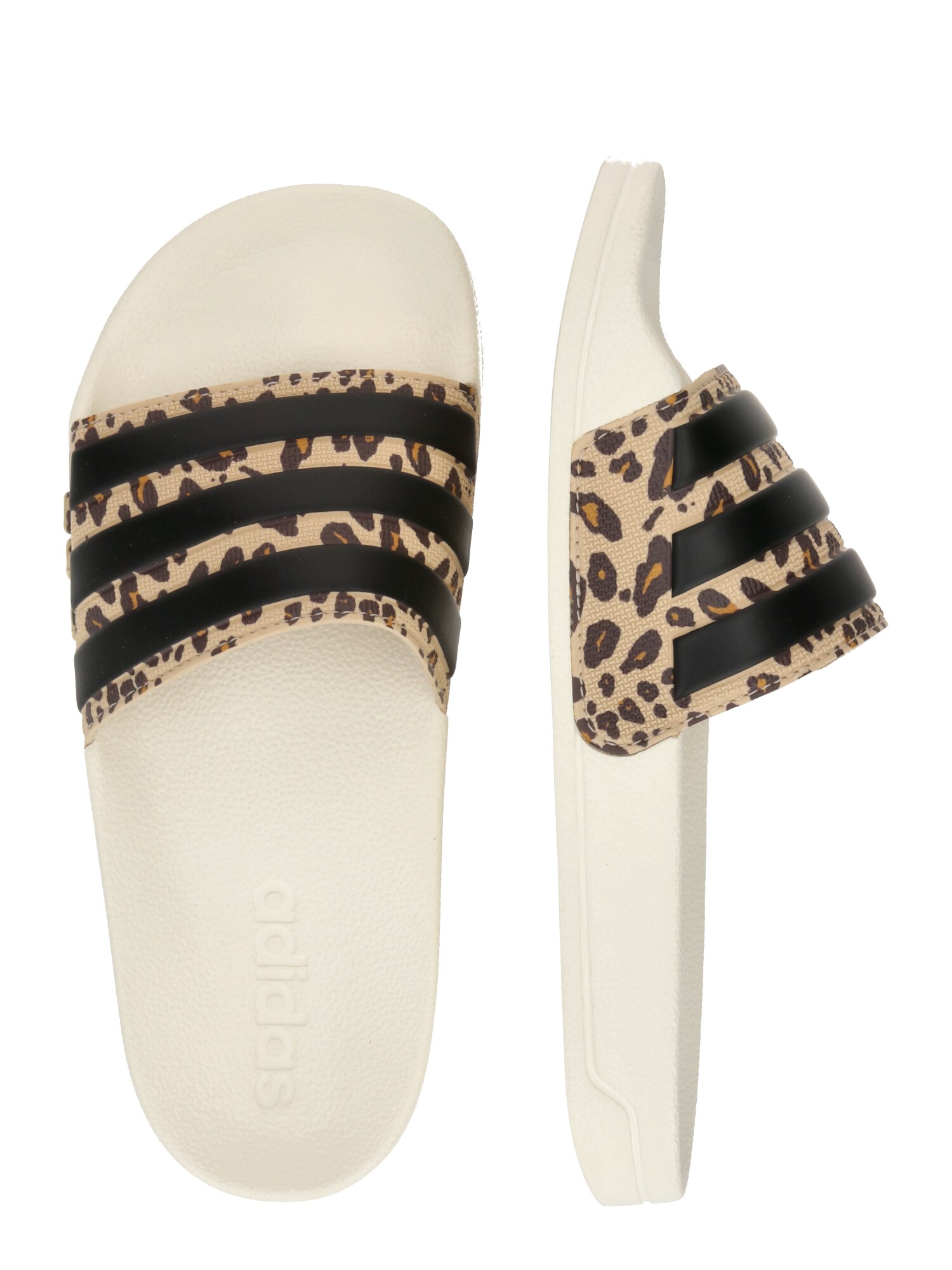 ADIDAS SPORTSWEAR Strandcipő 'Adilette Shower'  bézs / barna / fekete / fehér termék 2. képe