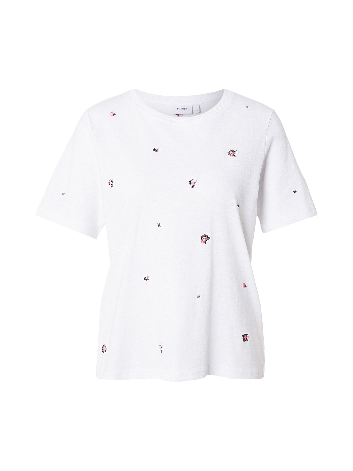 NÜMPH Tričko 'KASANDRA'  zelená / ružová / svetloružová / biela