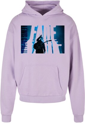 Merchcode Sweatshirt ‘Lewis Capaldi – Live Photo Fade’ Blauw / Lavendel / Zwart