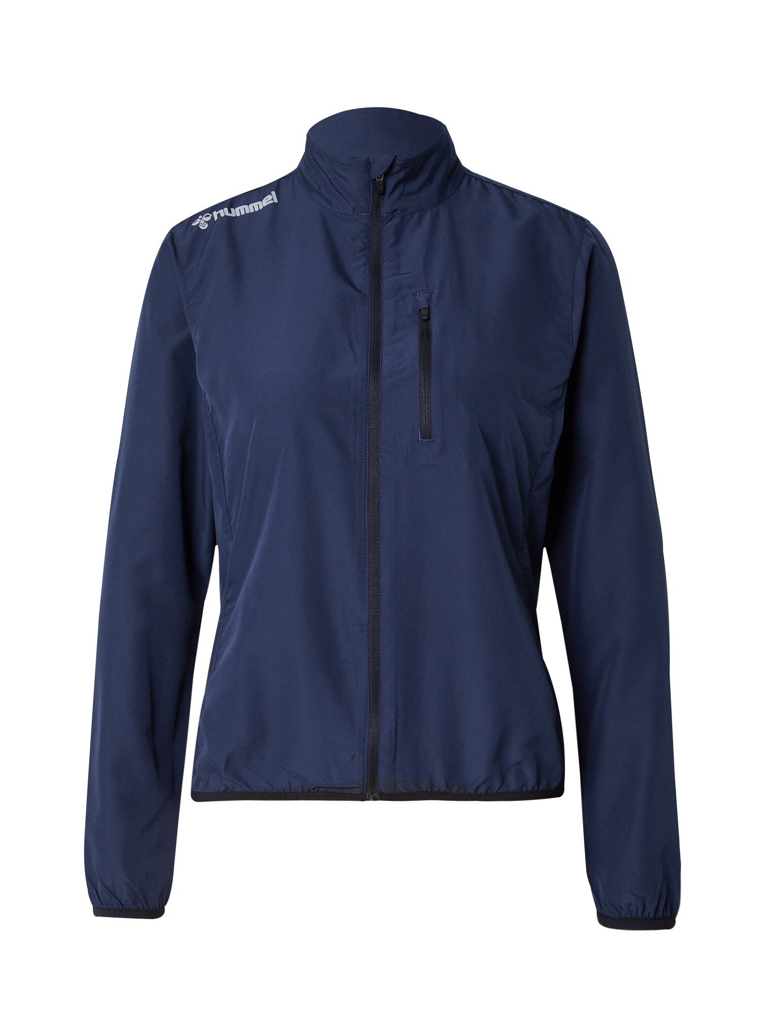 Hummel Geacă sport RUN  albastru marin / argintiu / alb