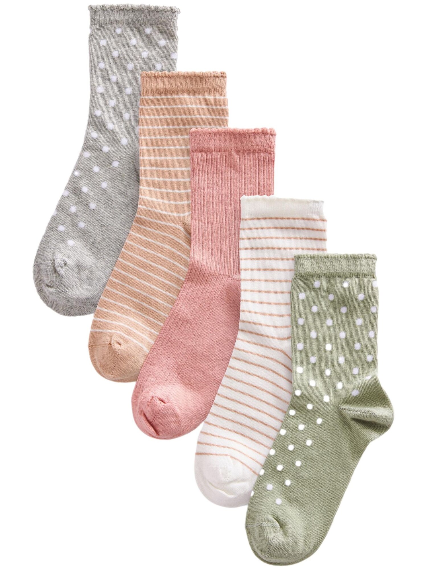 Next Ponožky  svetlosivá / kaki / svetlooranžová / svetločervená / biela