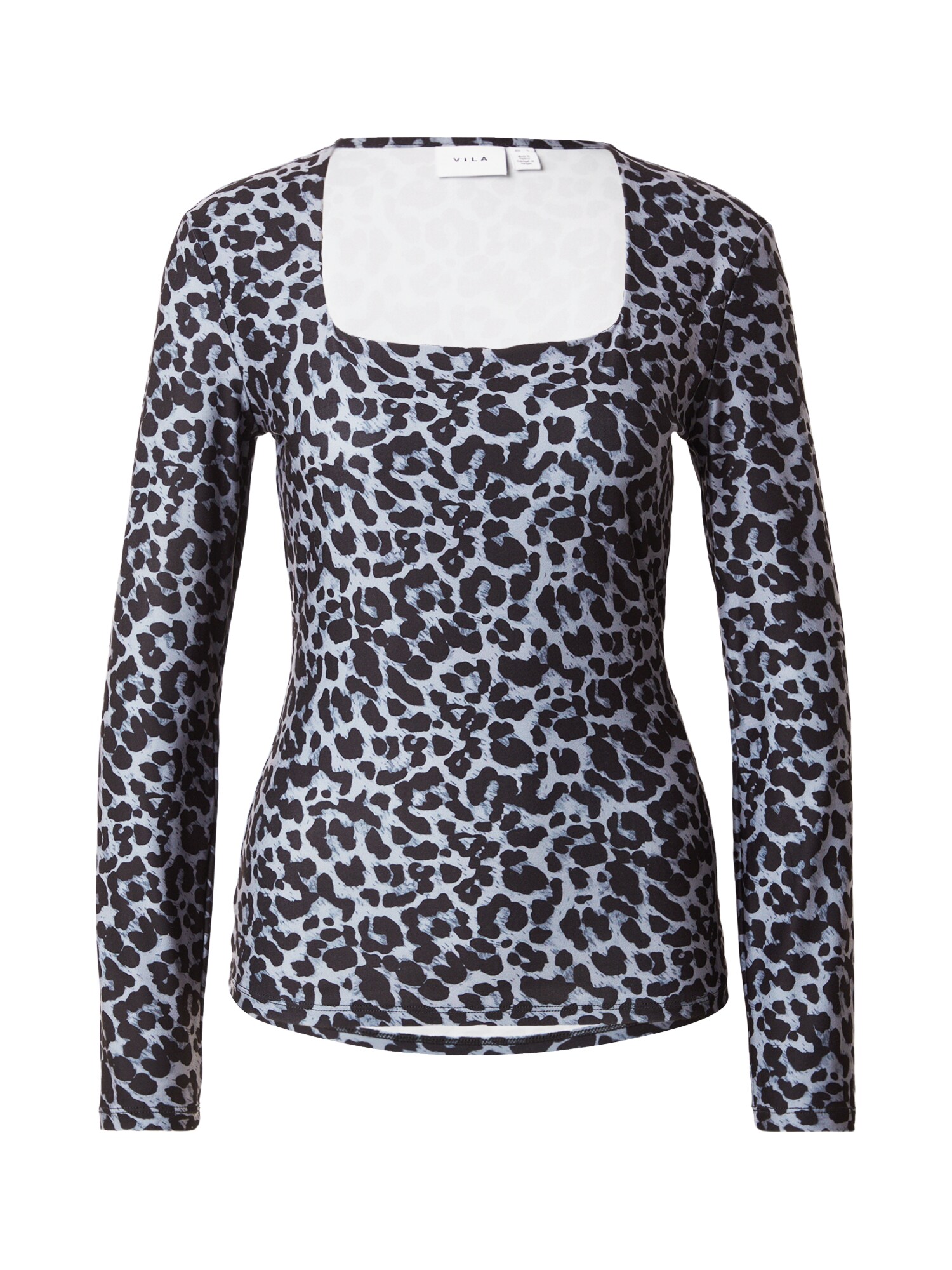 VILA Tricou VILEOA gri / negru