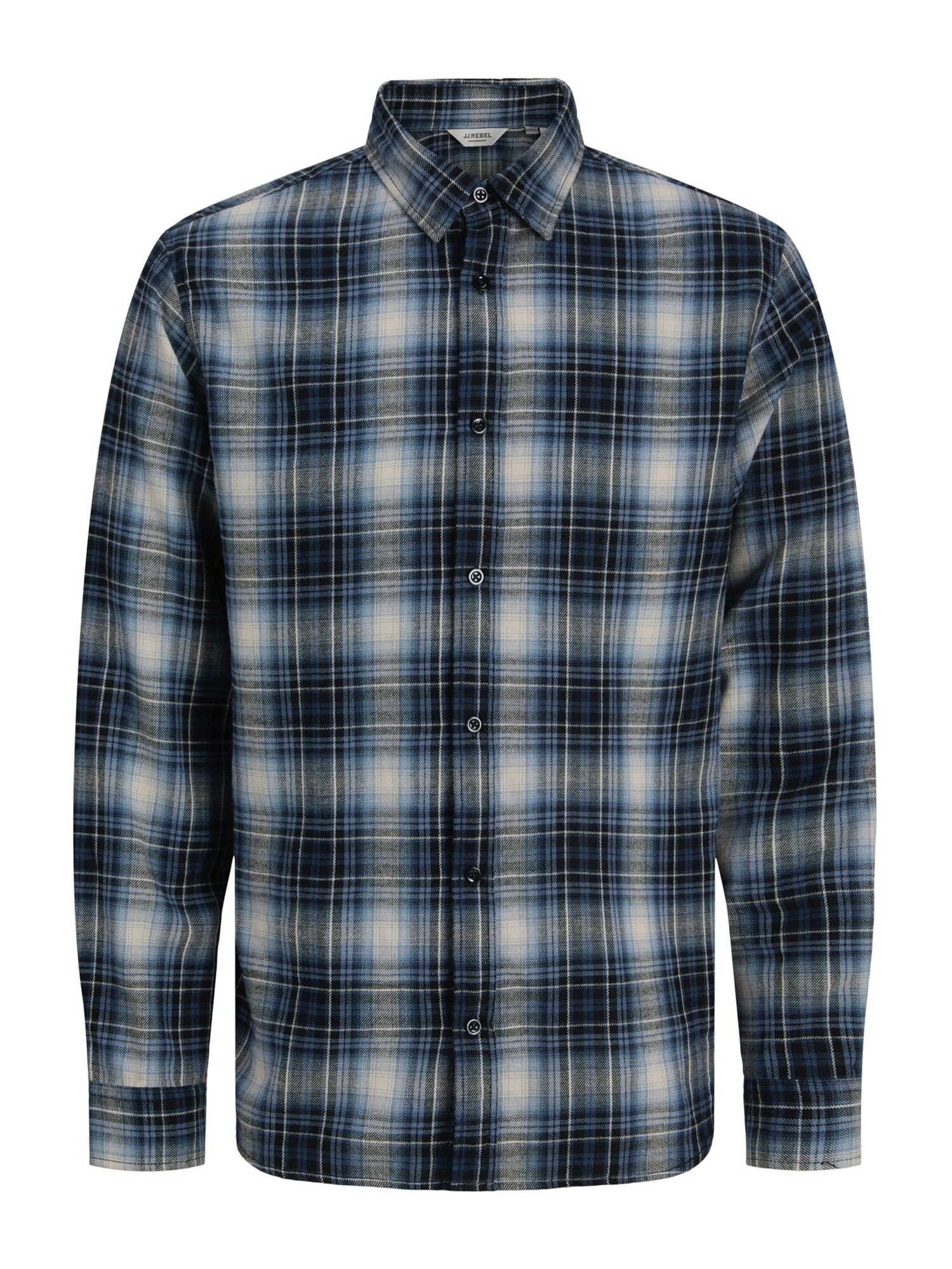 JJ Rebel Cămașă JREBJETT  safir / gri deschis / negru