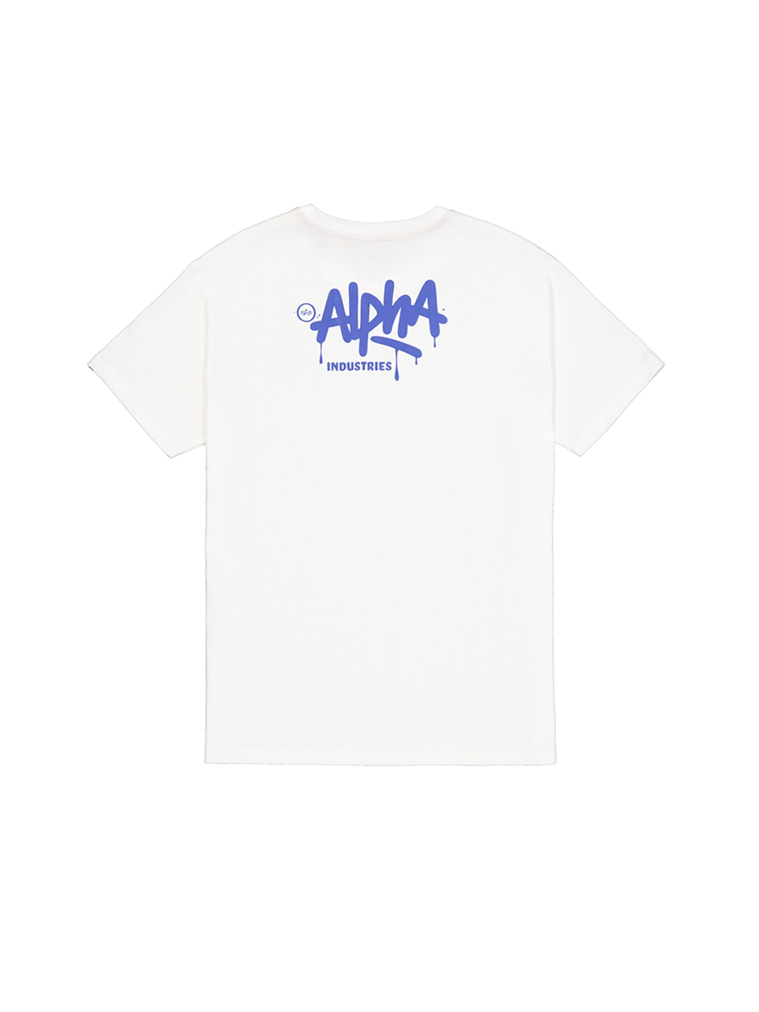 ALPHA INDUSTRIES Camiseta  azul real / blanco – imagen 8