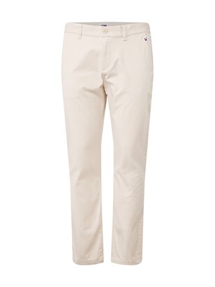 Tommy Jeans Chino ‘AUSTIN’ Lichtbeige / Navy / Rood / Wit