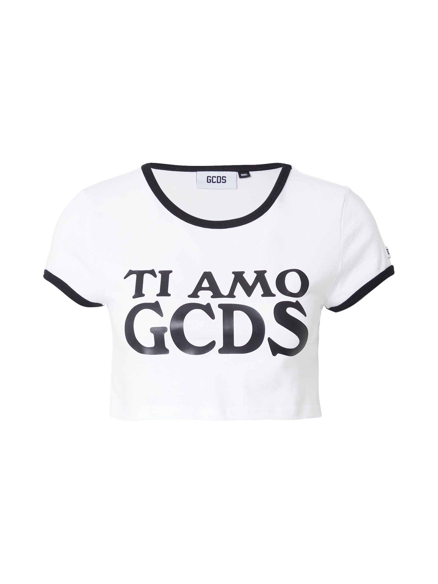 GCDS Tričko čierna / biela