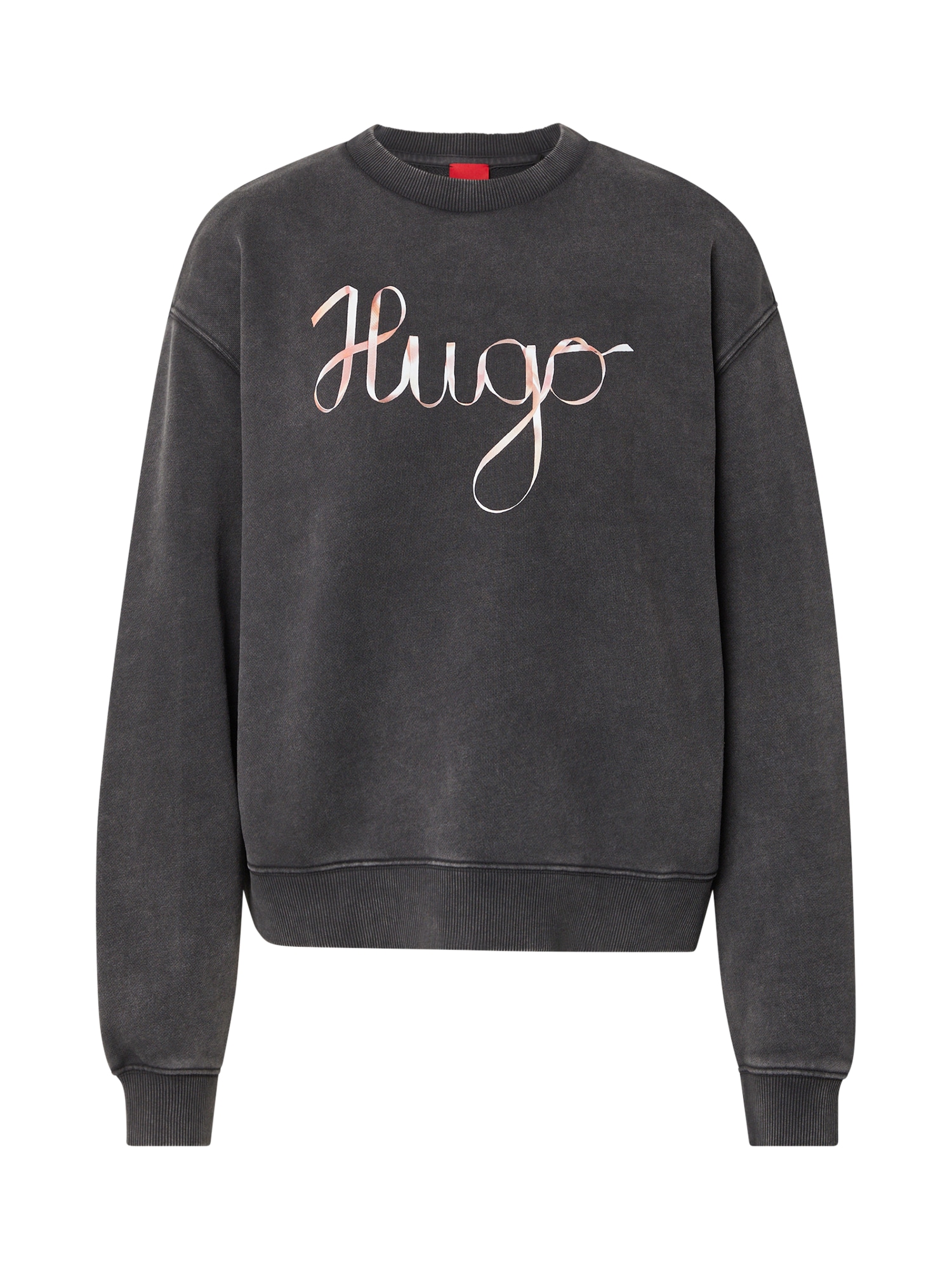 HUGO Bluză de molton Deroxina_4  roz / negru