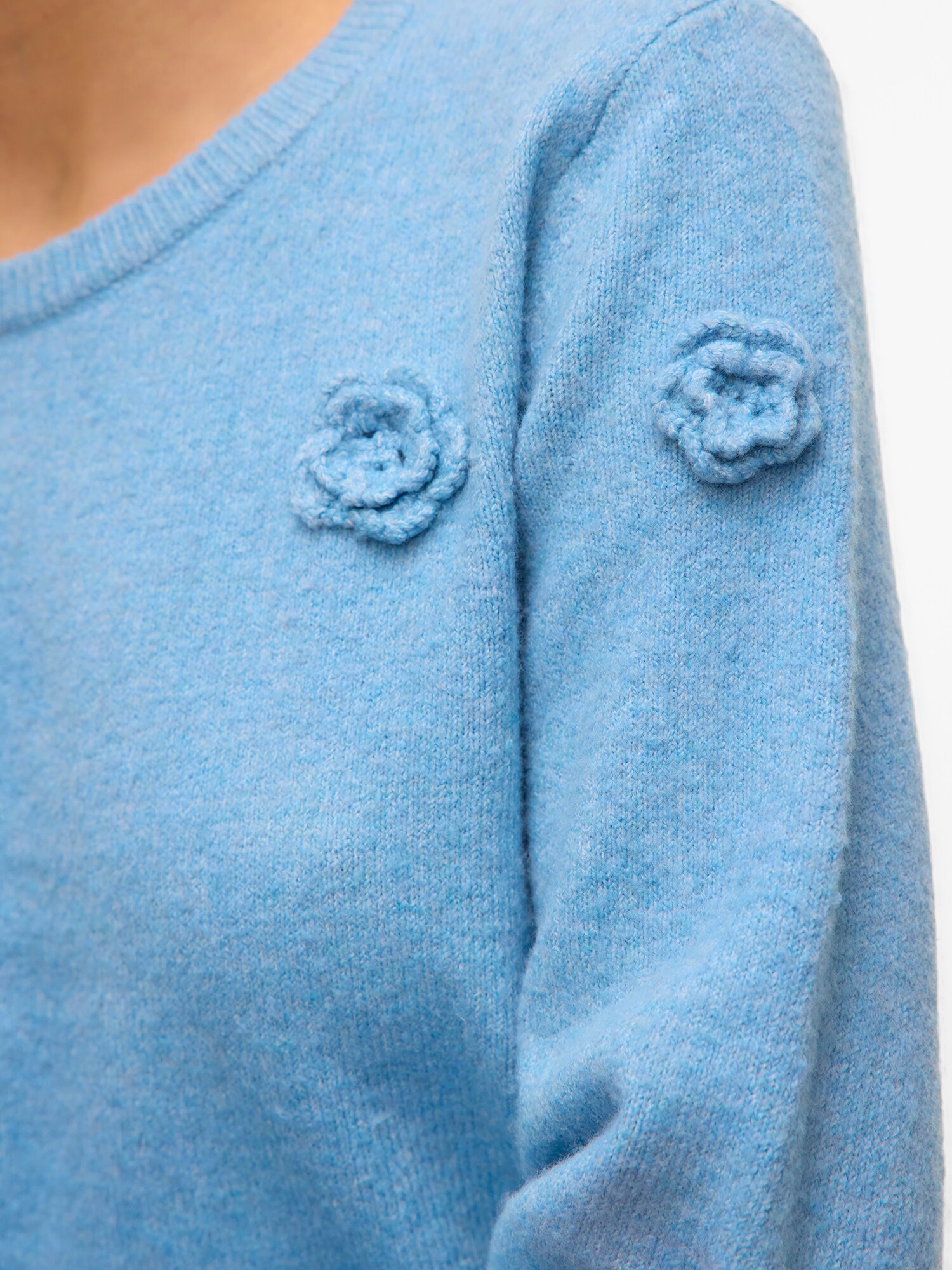 VERO MODA Sveter 'ROSE' svetlomodrá (obrázok 6)