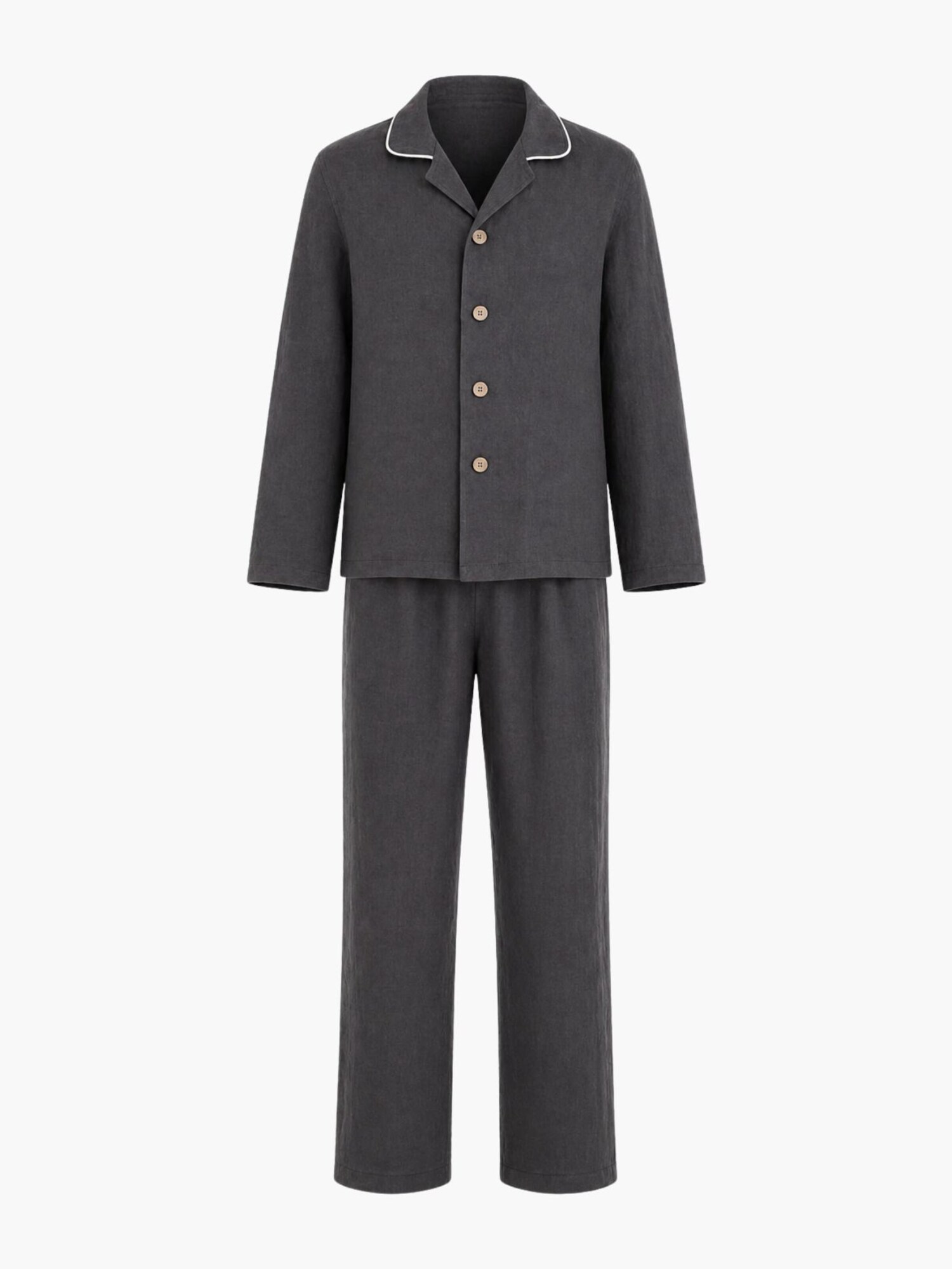 AmourLinen Pijama largo 'Harry'  gris