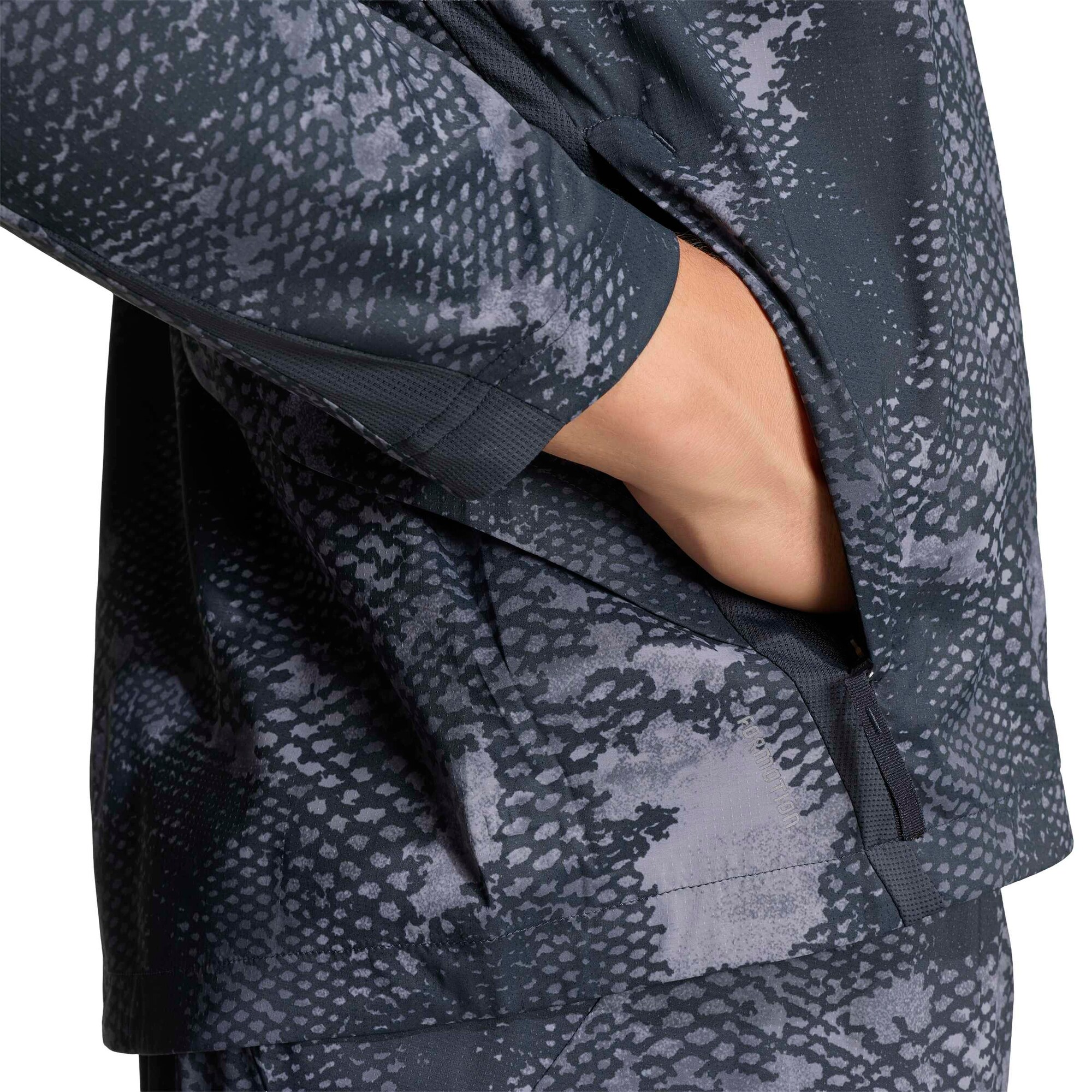 ADIDAS PERFORMANCE Chaqueta deportiva 'ADI365 Running Animal Print Iconic'  gris / taupe / antracita – imagen 4