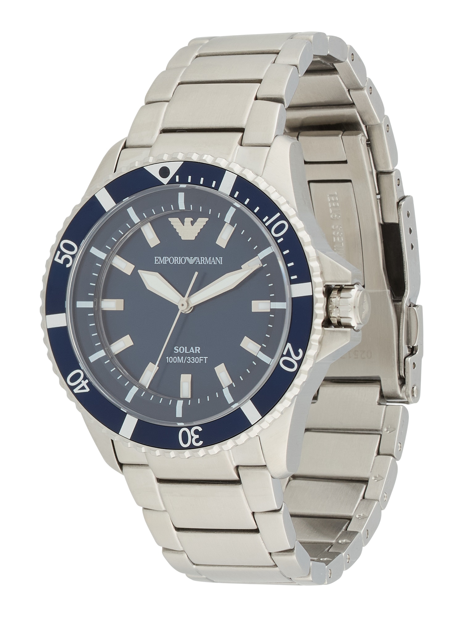 Emporio Armani Ceas analogic  bleumarin / argintiu