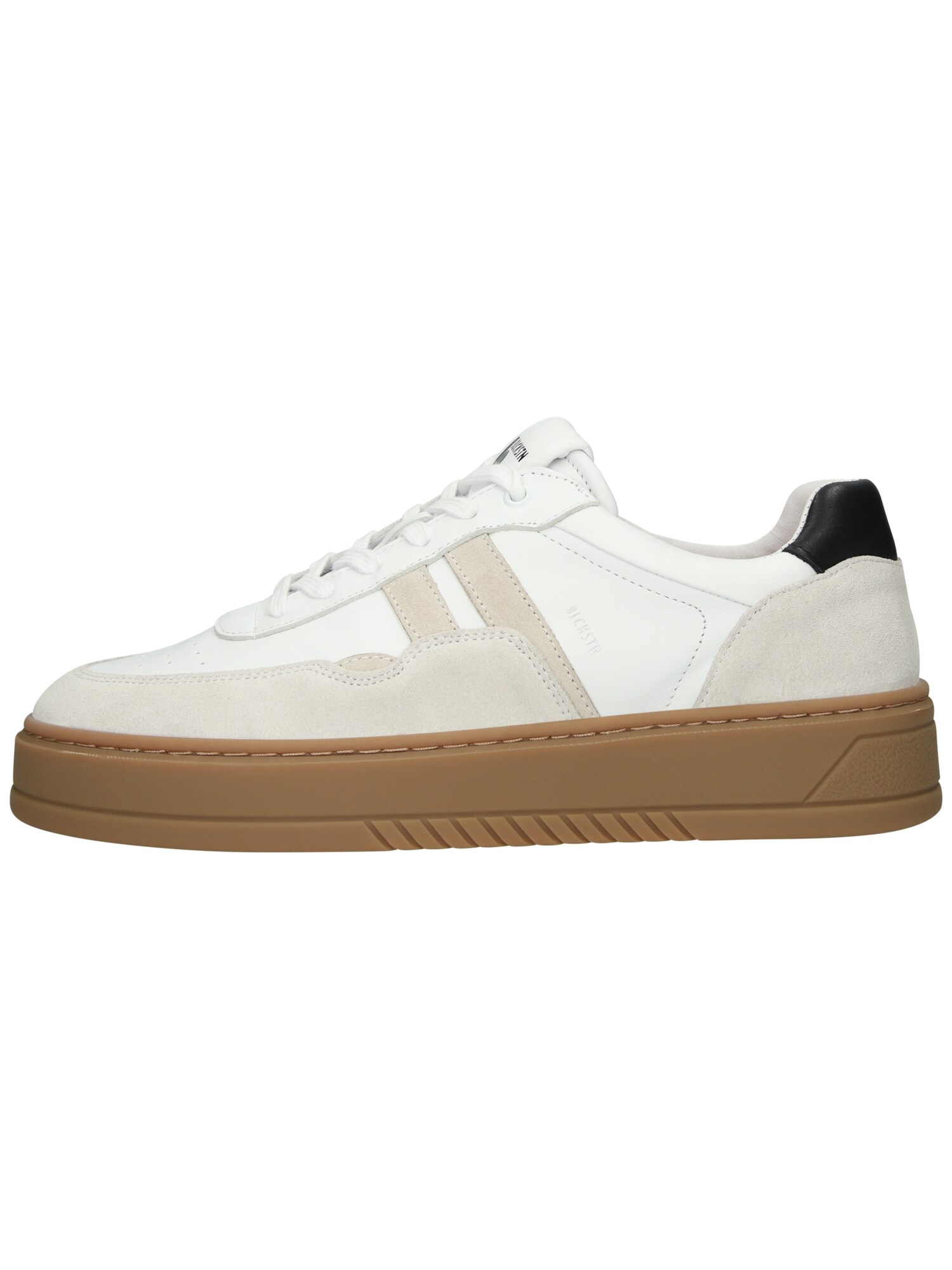 Blackstone Sneakers Laag 'Garnet Koda' Beige / Zwart / Wit