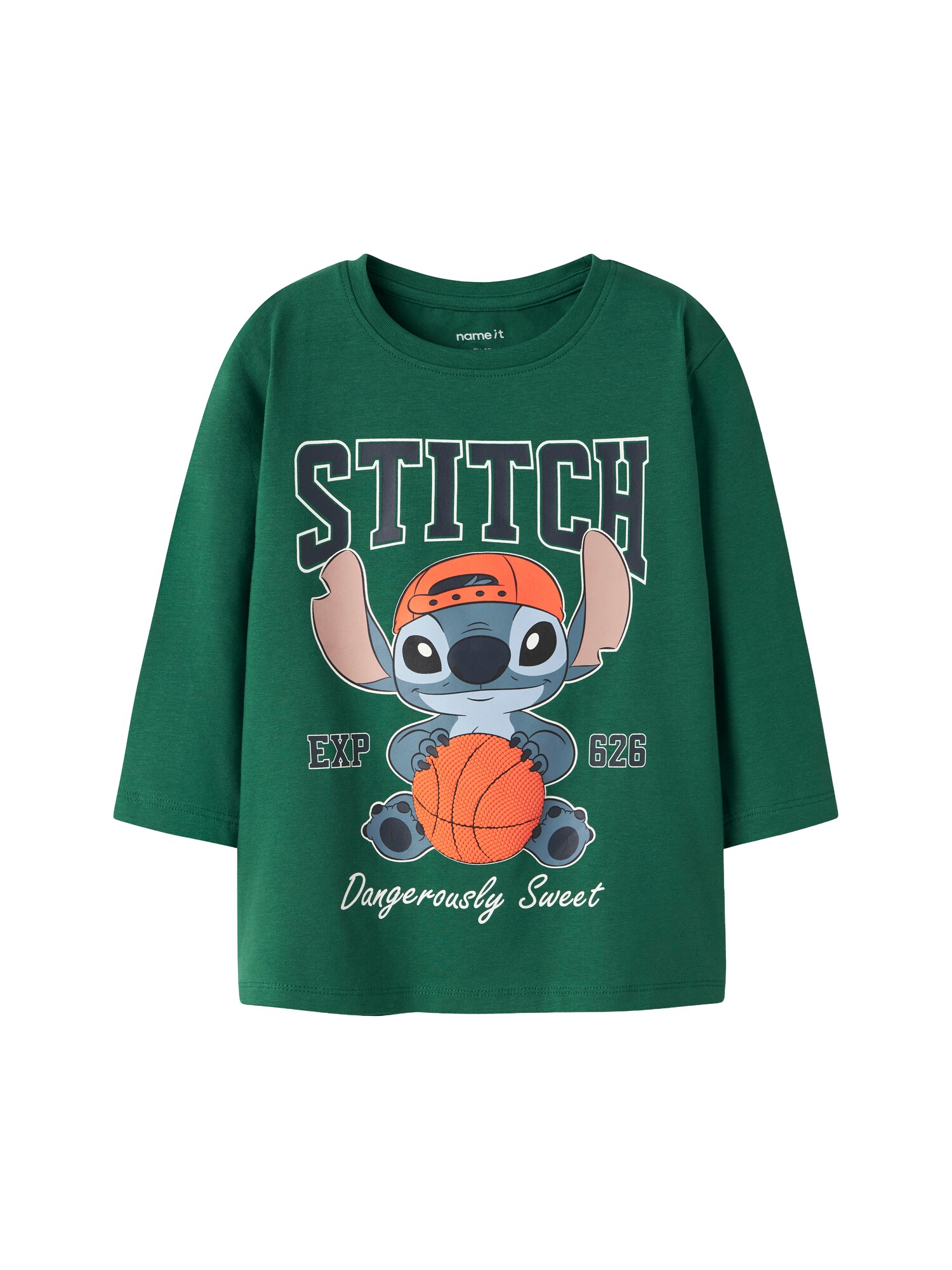 NAME IT Tričko 'NMMAMDRES STITCH'  zafírová / tmavomodrá / tmavozelená / svetlooranžová