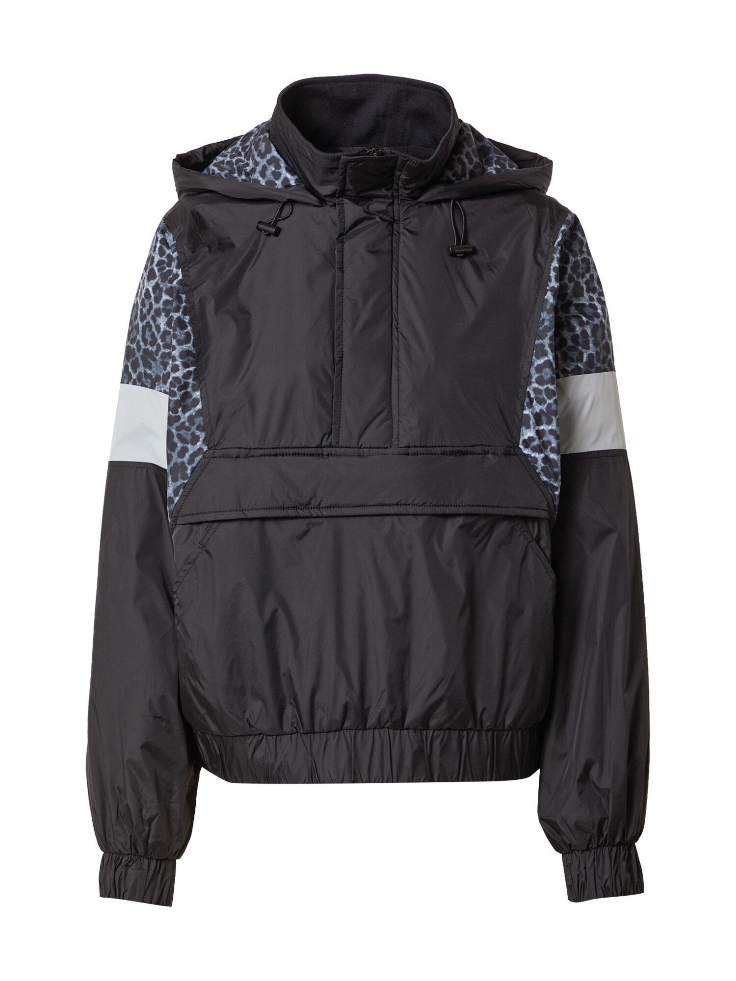 Urban Classics Geacă de primăvară-toamnă  gri / negru / argintiu