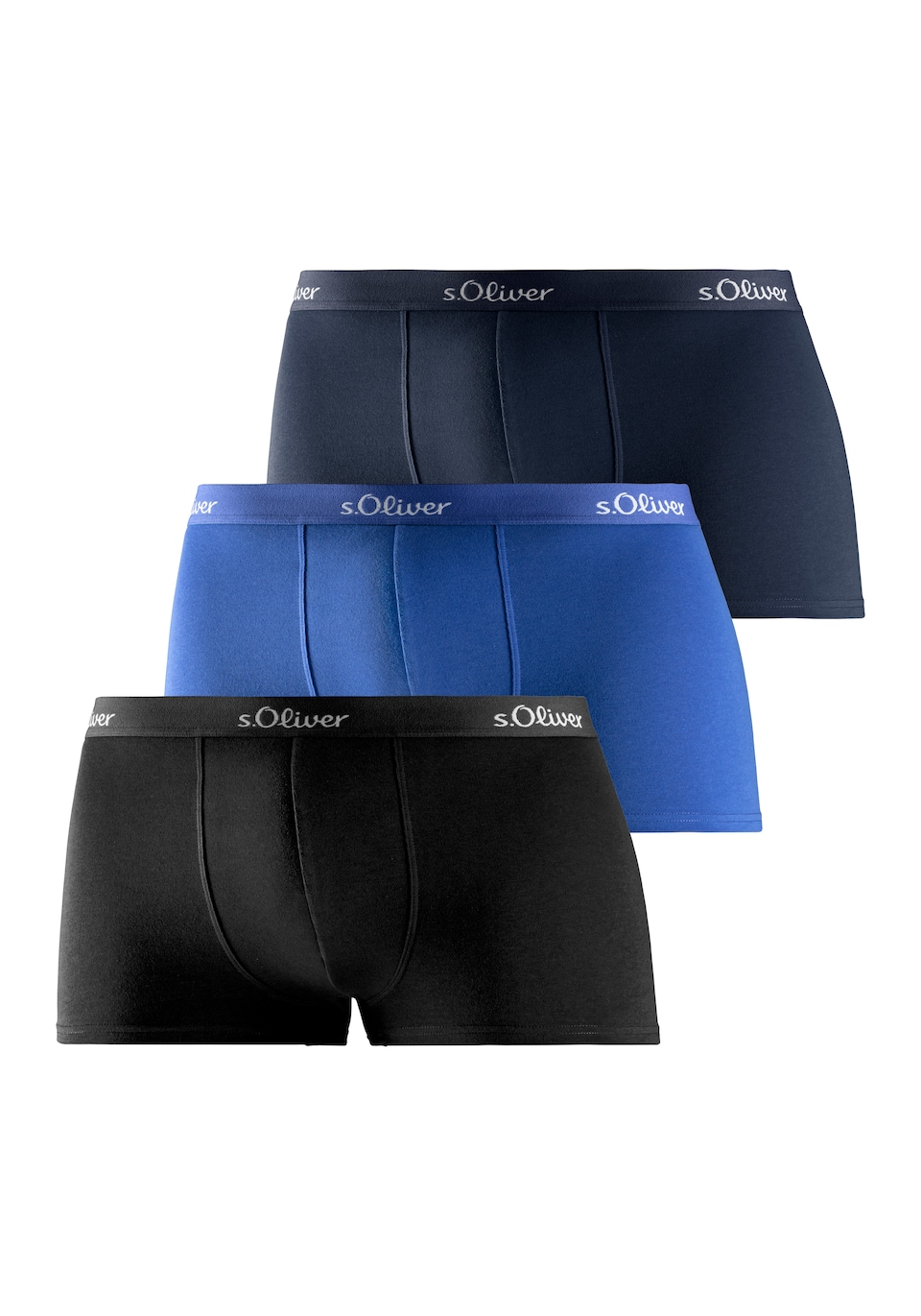 Boxershorts blå / marinblå / ljusgrå