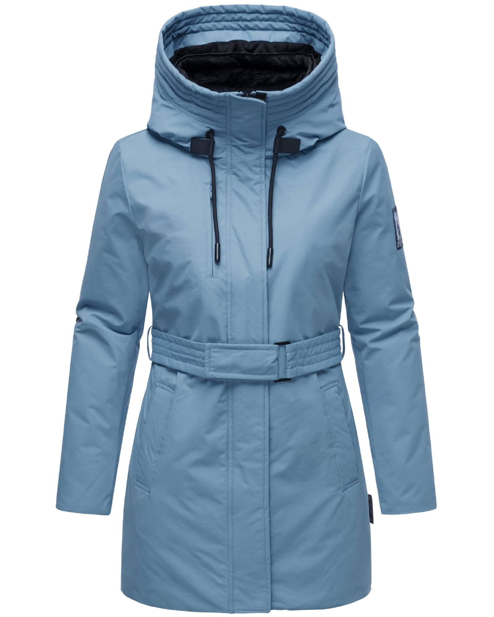 NAVAHOO Parka de iarnă  albastru deschis / negru