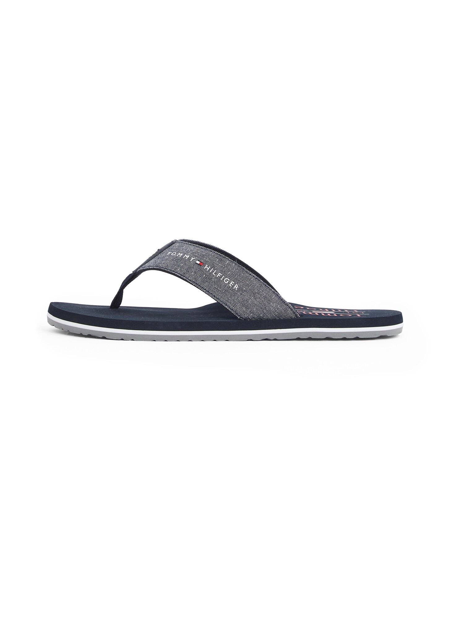 TOMMY HILFIGER Flip-flops  bleumarin / albastru amestec / alb