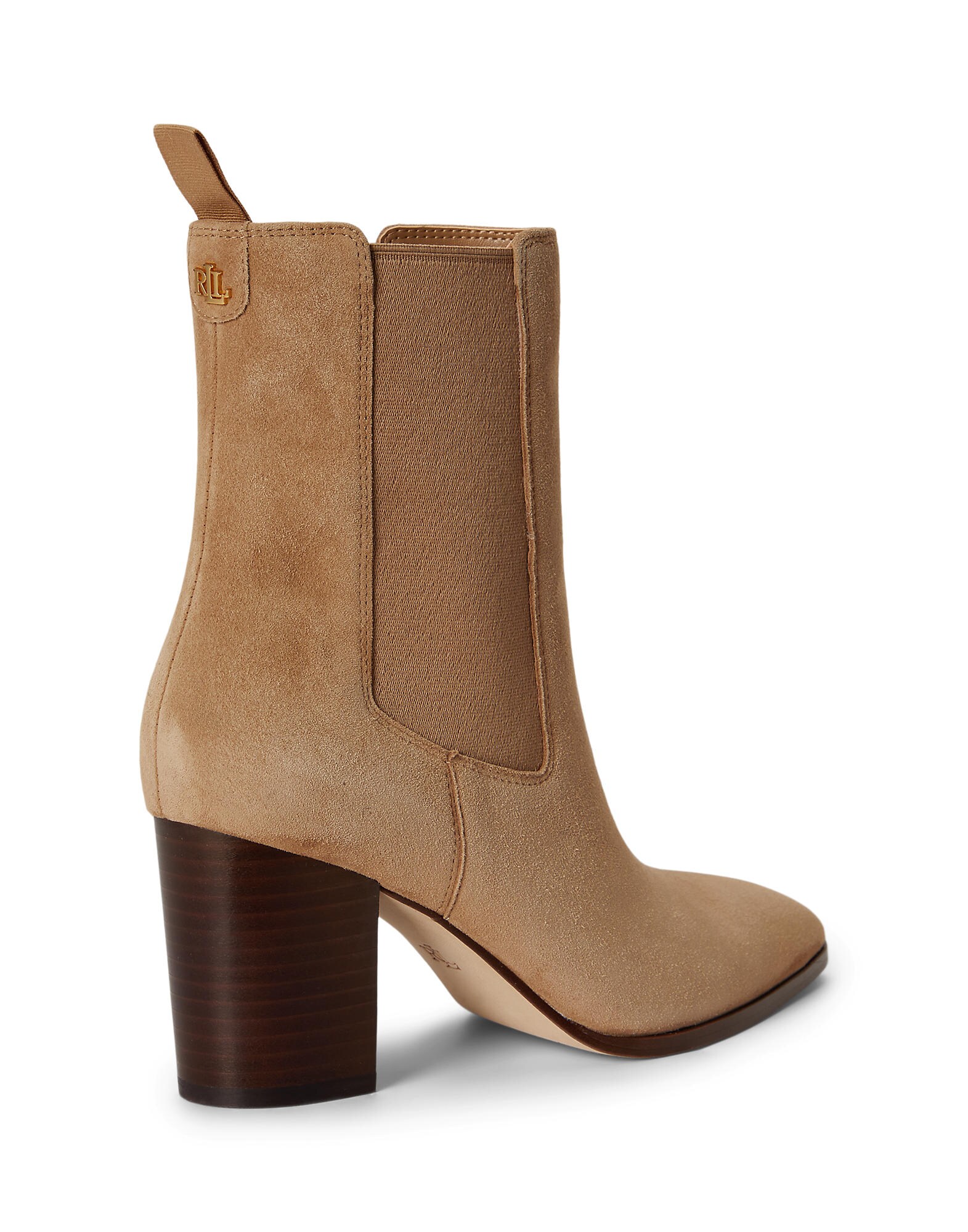 Lauren Ralph Lauren Botas Chelsea beige – imagen 3