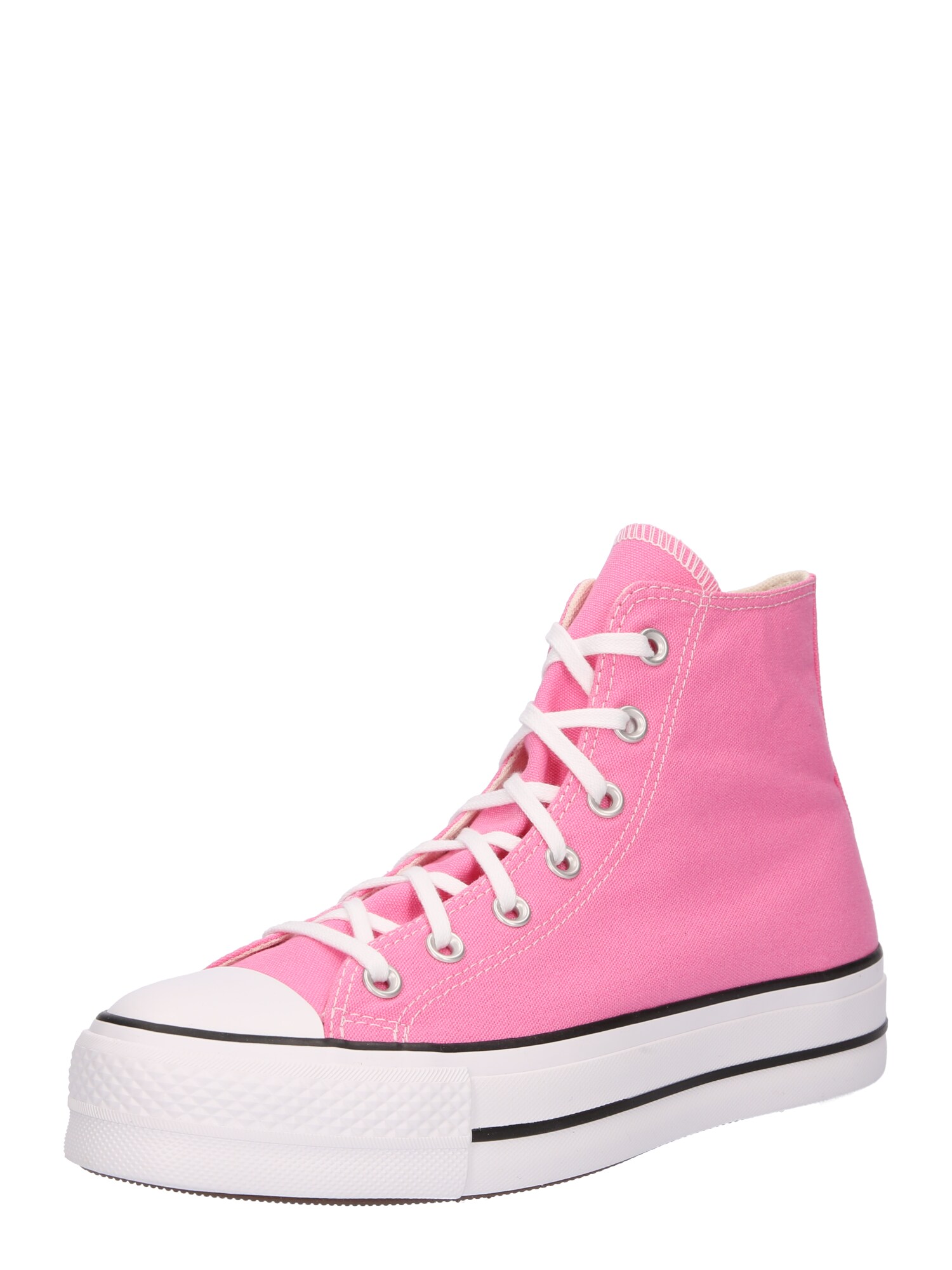 CONVERSE Členkové tenisky 'Chuck Taylor All Star Lift'  ružová / čierna / biela