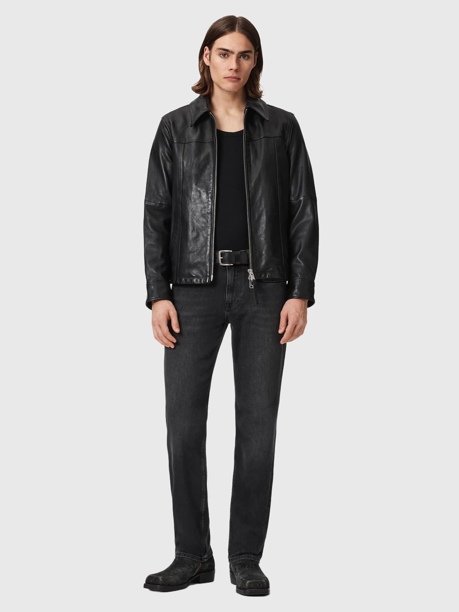 AllSaints Vaquero  negro denim – imagen 4