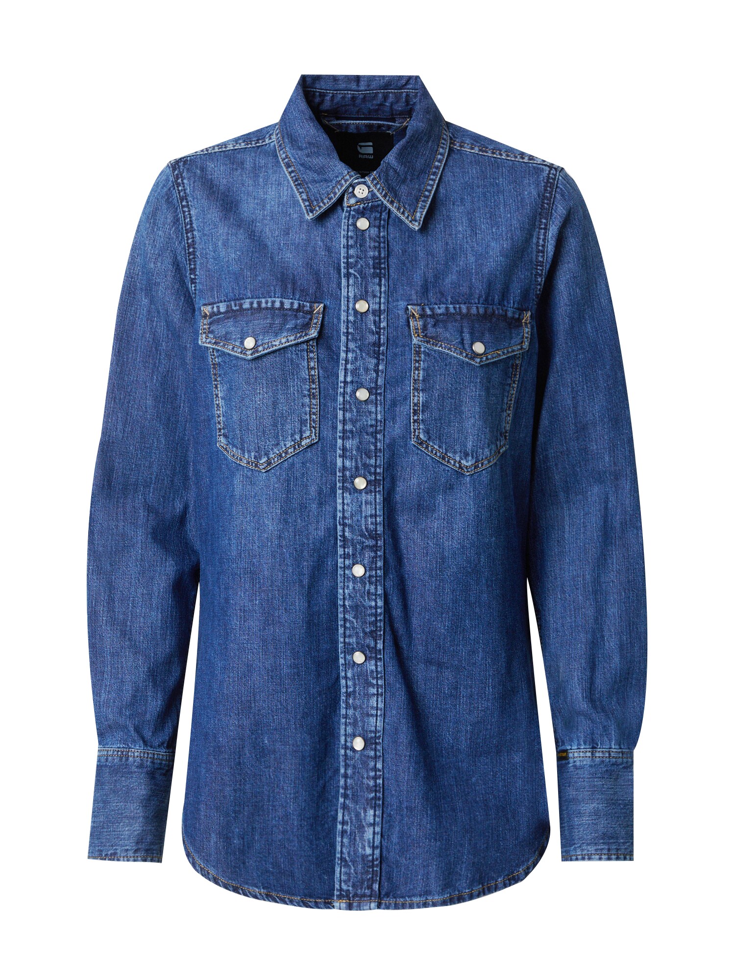 G-STAR Blúzka 'Western'  modrá denim