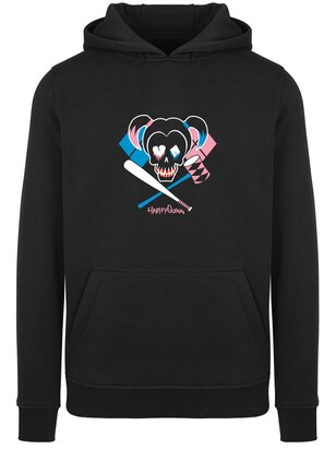 F4NT4STIC Sweatshirt ‘Suicide Squad Harley Quinn Skull Emblem’ Blauw / Pink / Zwart / Wit