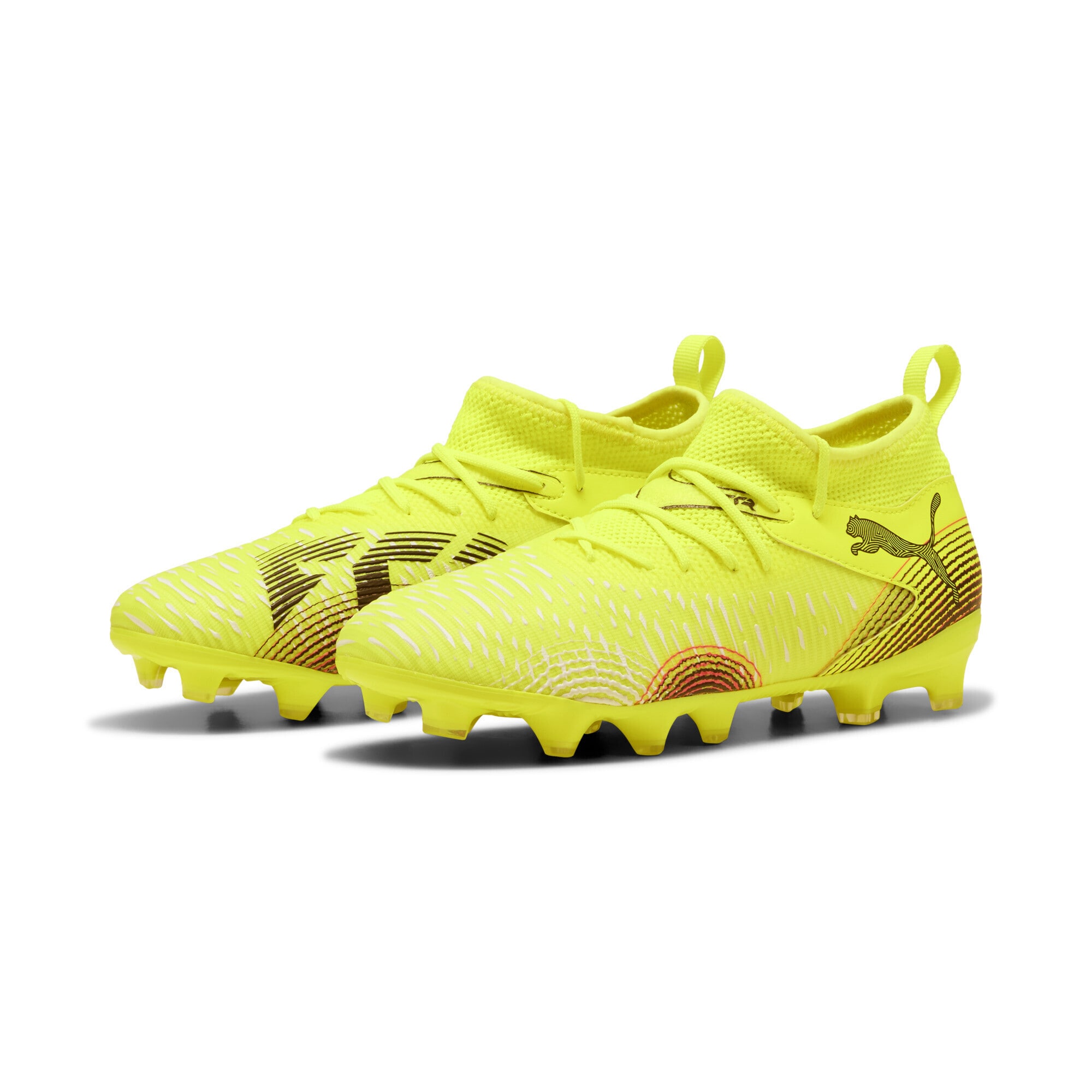 PUMA Sportcipő 'Future 8 Match'  sárga / kárminvörös / fekete termék 2. képe