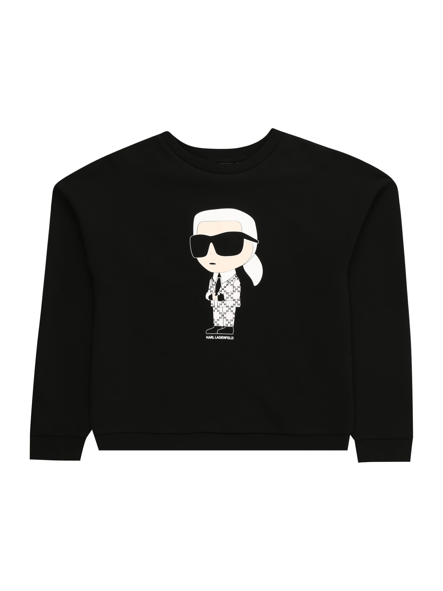 Karl Lagerfeld Bluză de molton  bej / negru / alb