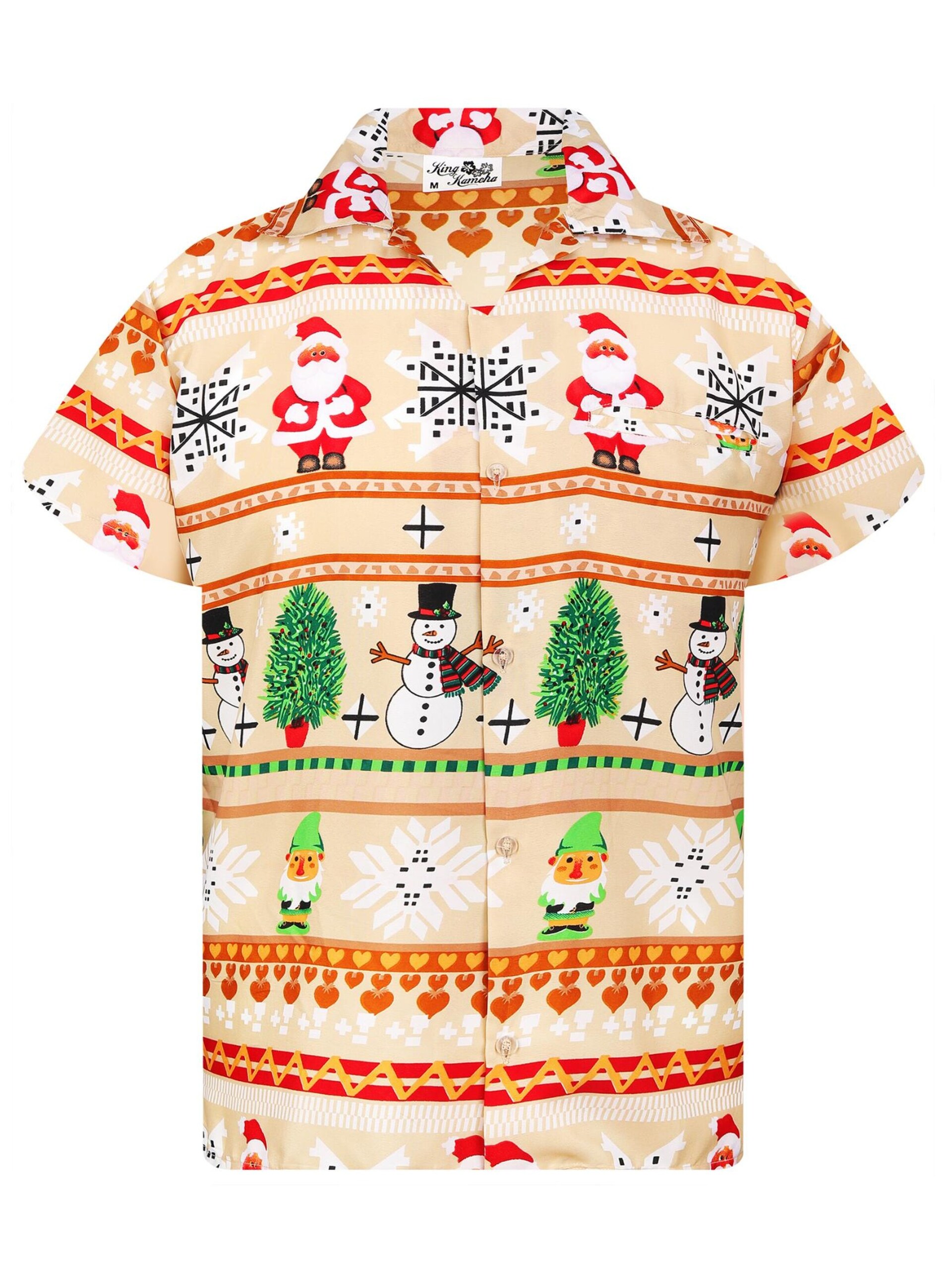 King Kameha Skjorta 'Christmas Rows' herr