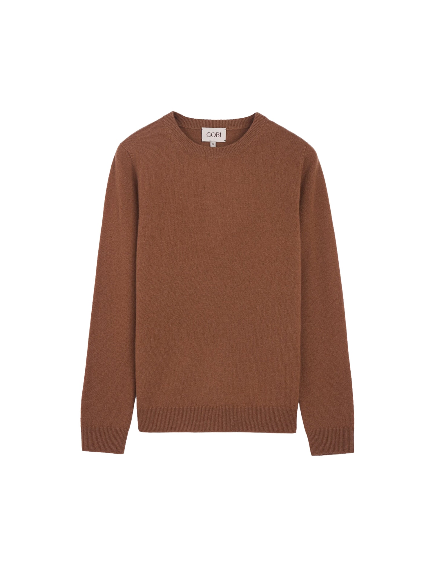 GOBI Cashmere Jersey 'Women's Essential Cashmere Crewneck Sweater' caramelo