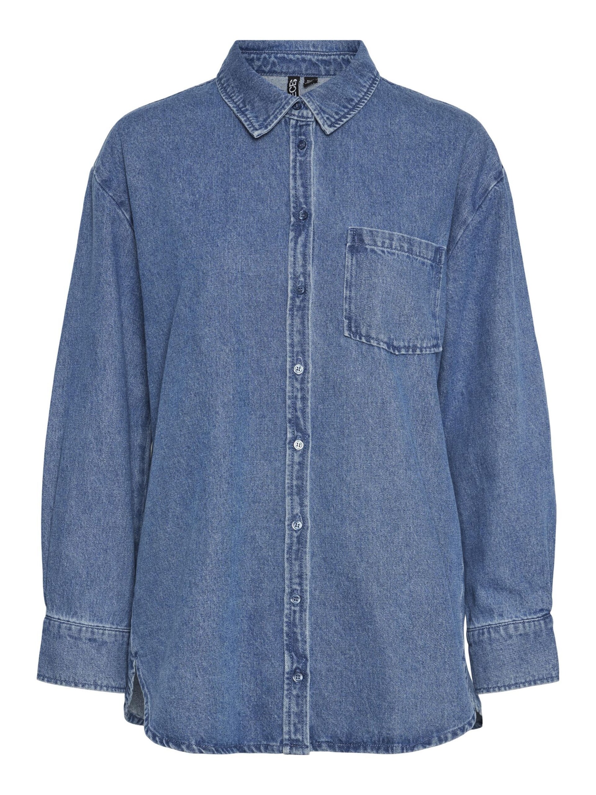 PIECES Pcmaisie Ls Denim Shirt skjortor & blusar dam – bild 8
