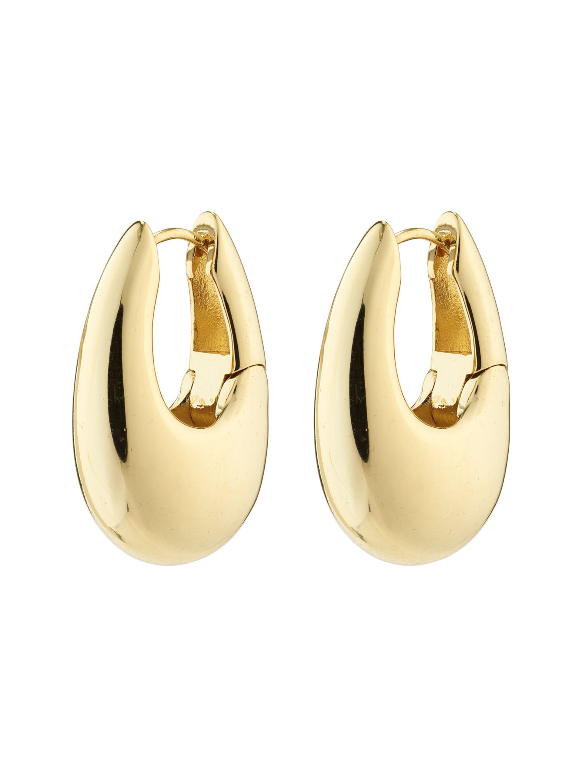 PILGRIM AUTUMN chunky retro hoops guldpläterade örhängen dam – bild 7