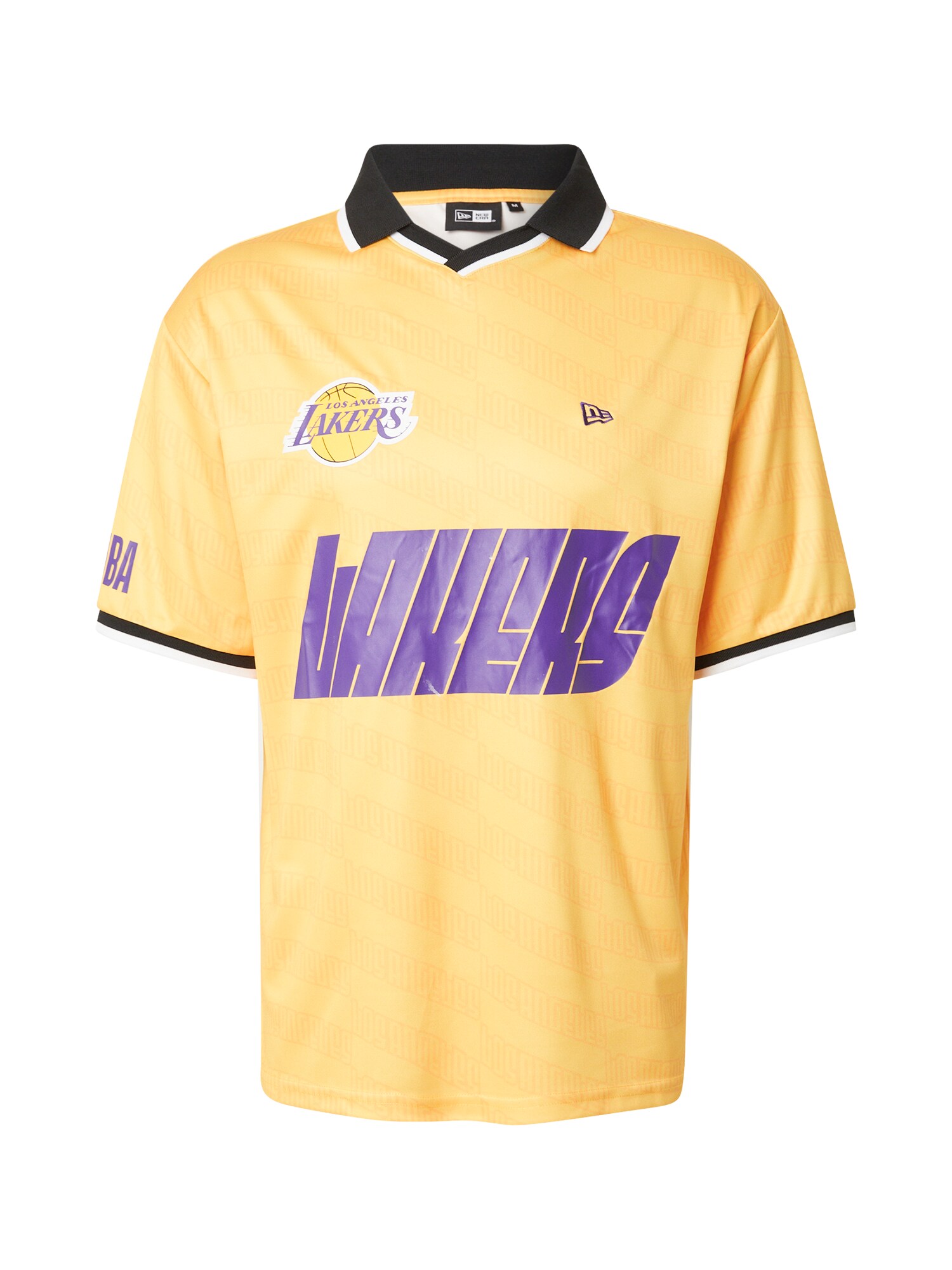 NEW ERA Tricou Nba Loslak  galben / mov închis / negru / alb