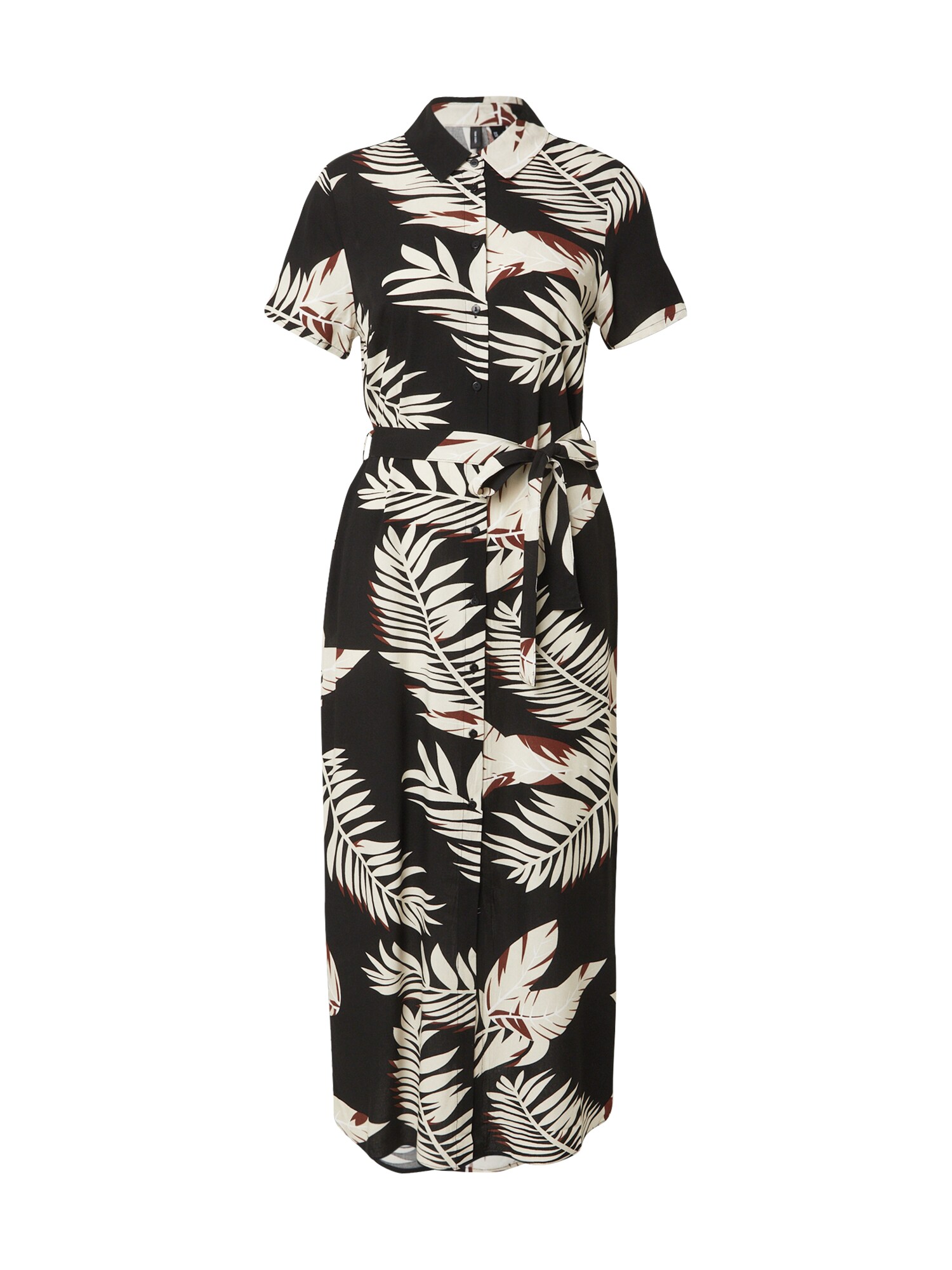 VERO MODA Rochie tip bluză VMEasy Joy  crem / maro / negru / alb