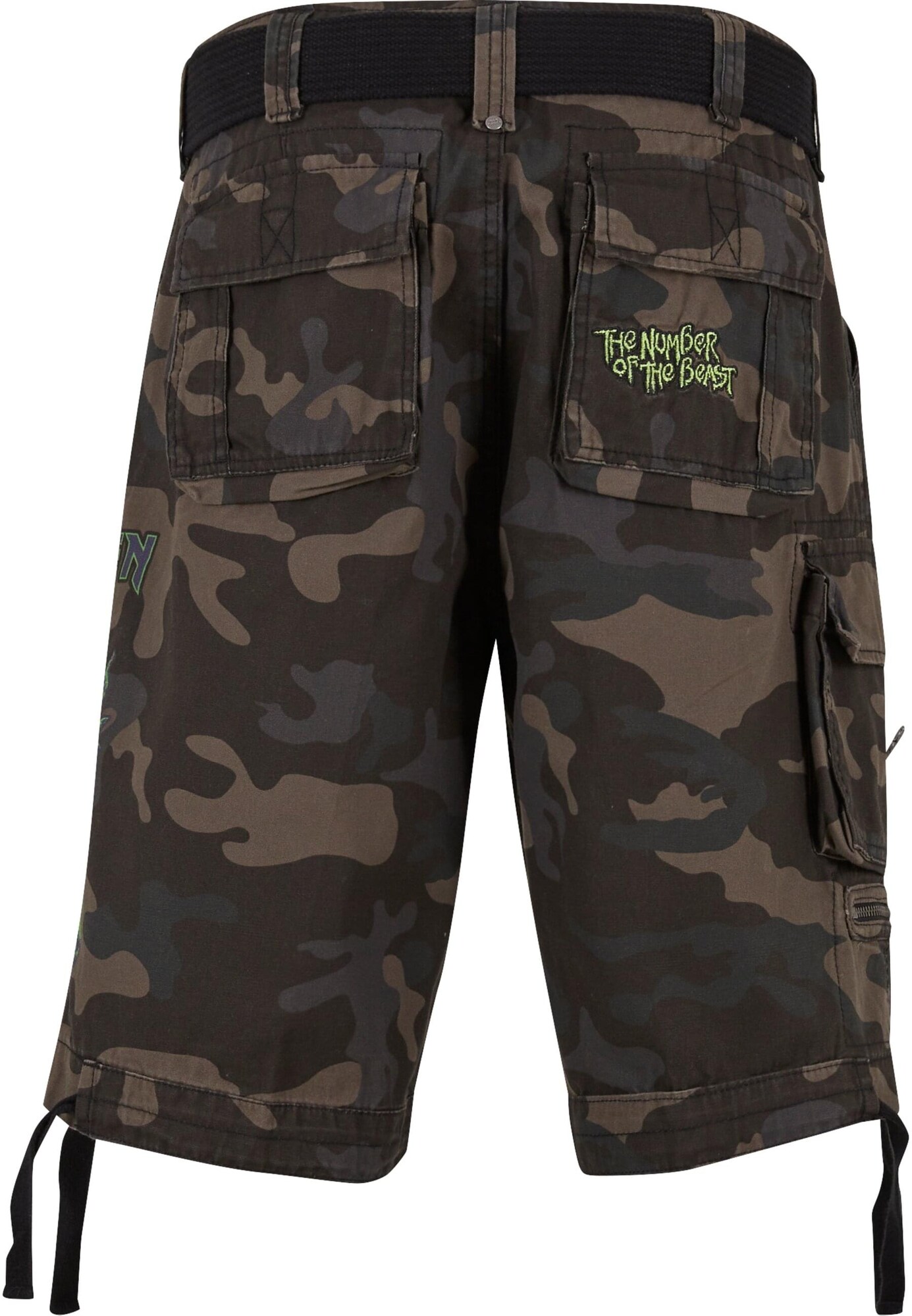 Brandit Pantalón cargo 'Iron Maiden The Number of The Beast' marrón oscuro / caqui / verde claro – imagen 2
