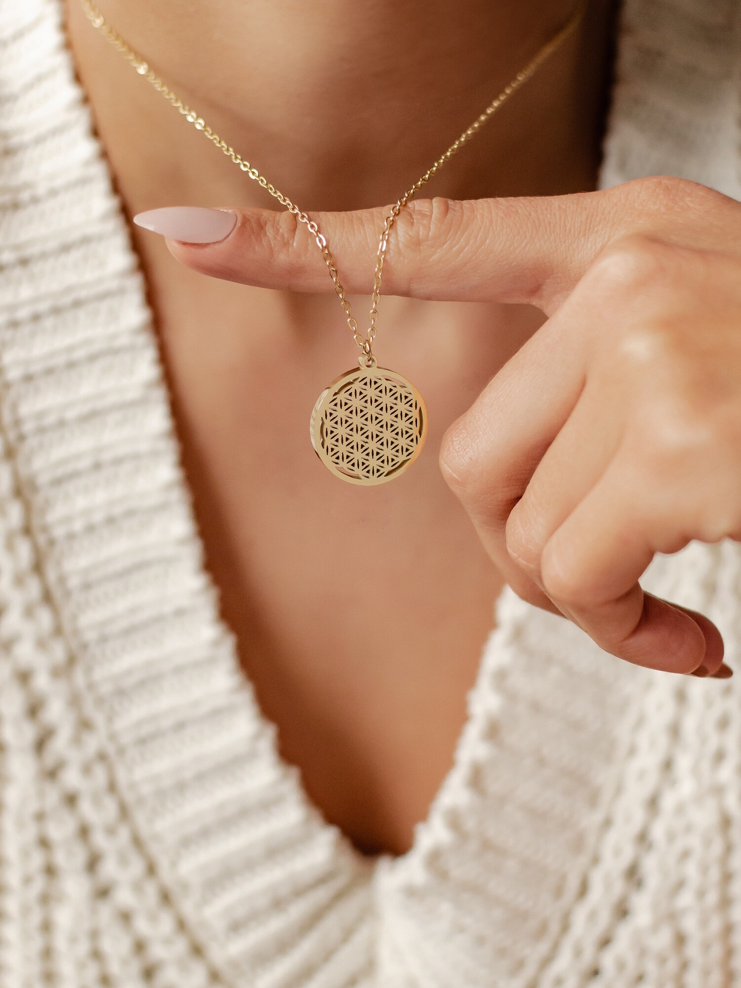 Thumbnail - Hey Happiness Kette Flower of Life