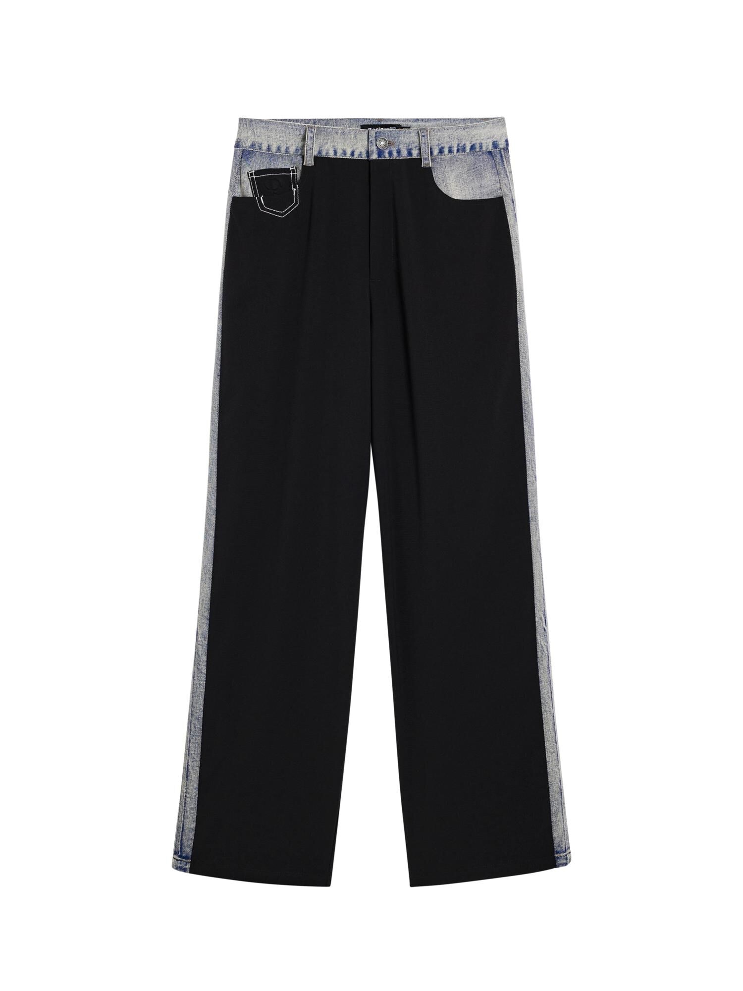 Desigual Pantaloni cutați  albastru denim / negru