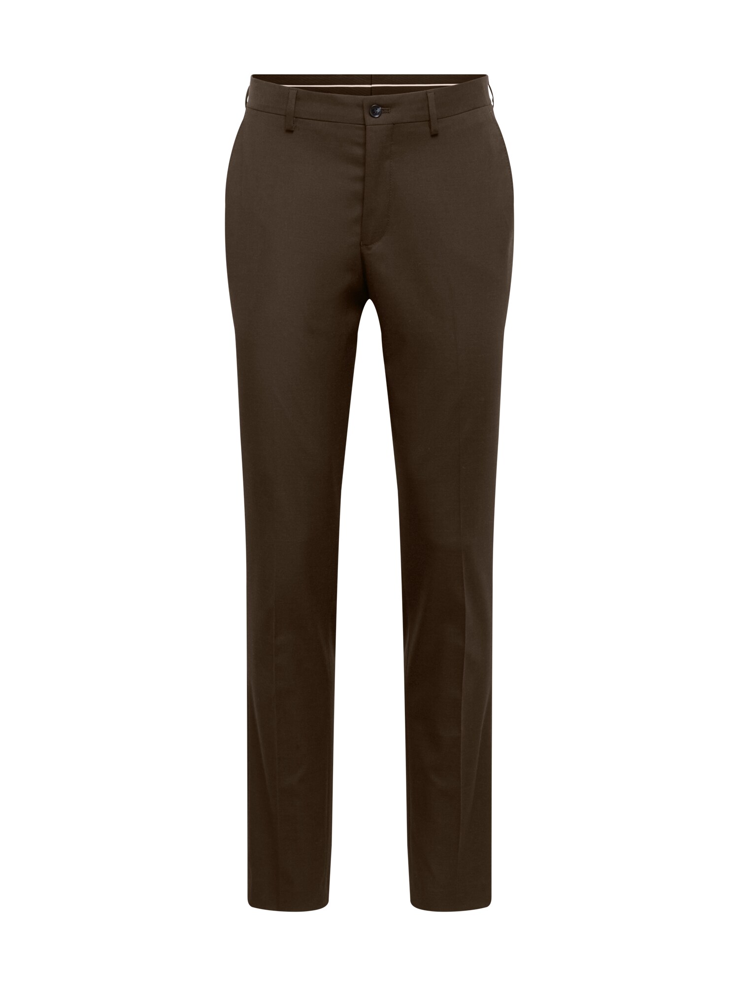 SELECTED HOMME Klostuotos kelnės  tamsiai ruda