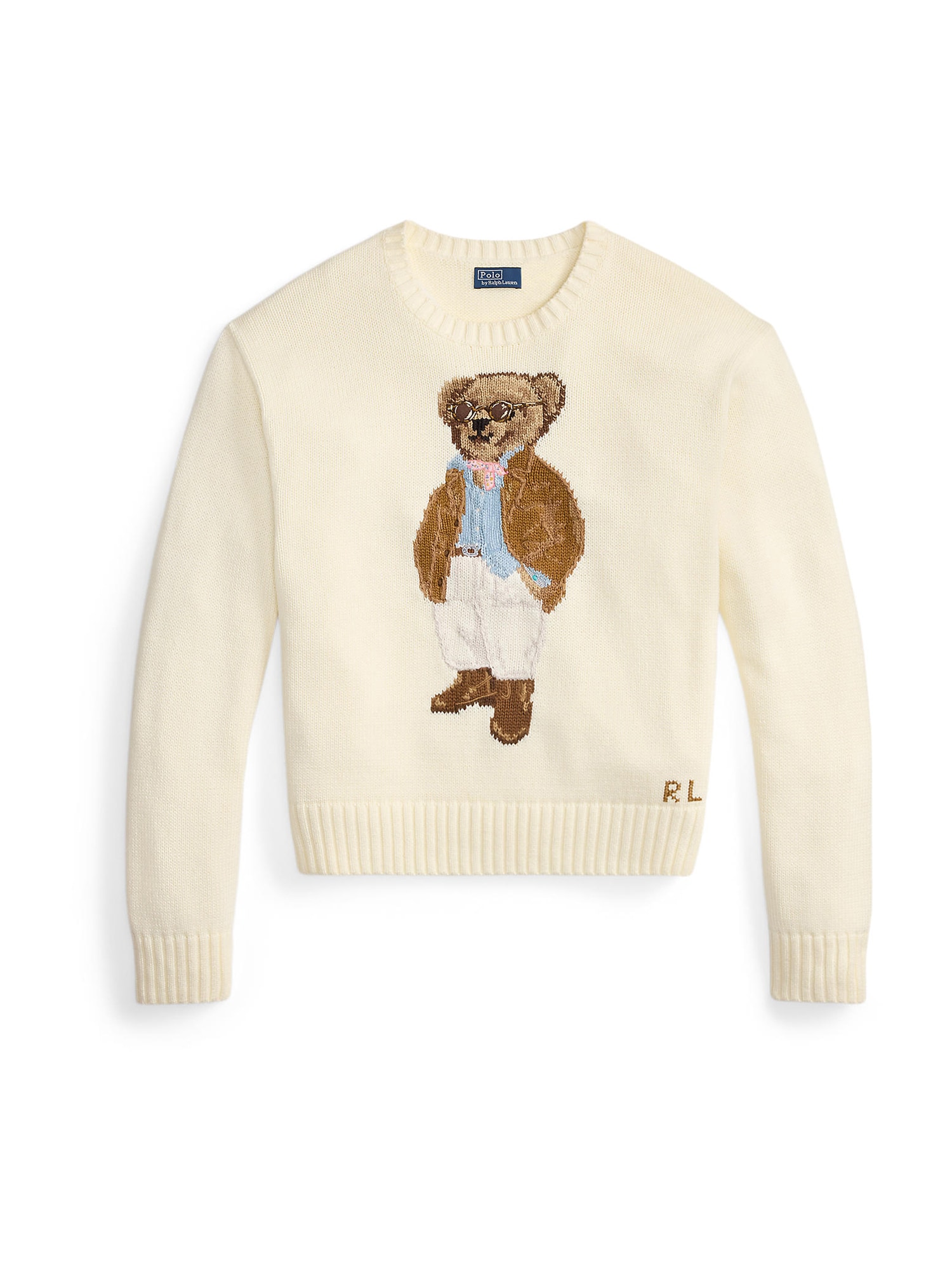 Polo Ralph Lauren Pulover  albastru deschis / maro / ciocolatiu / alb