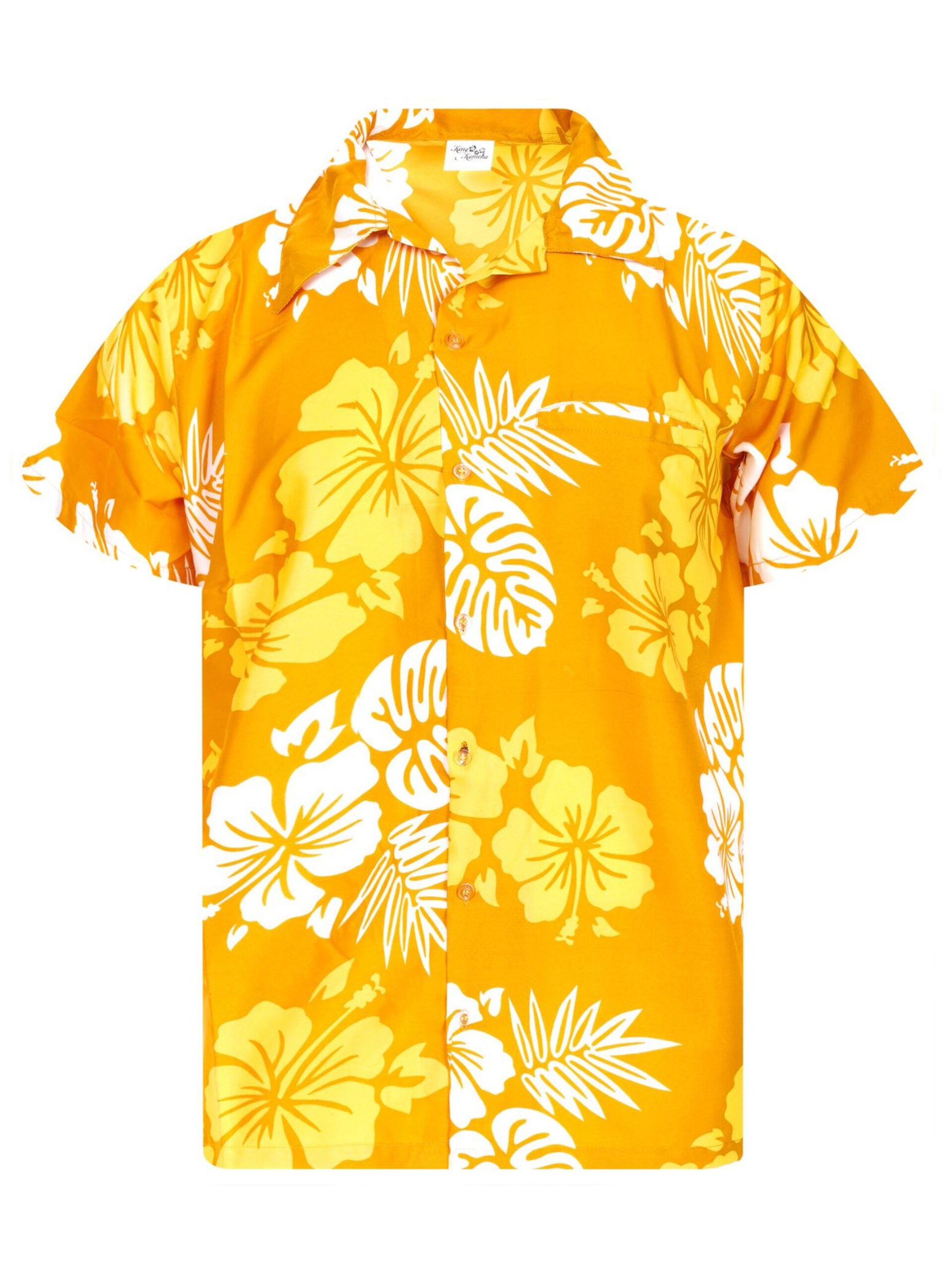 King Kameha T-shirt 'Mono Hibiscus' herr