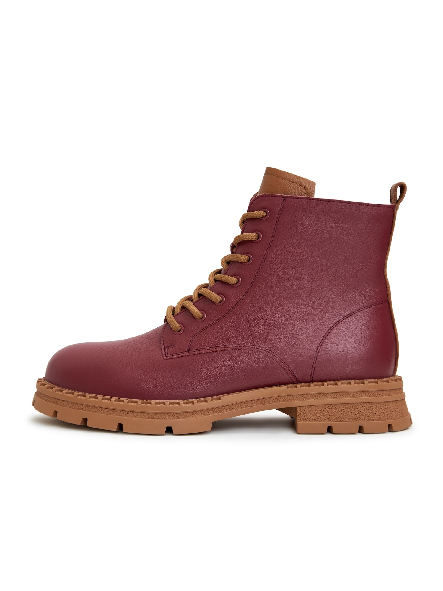 CESARE GASPARI Botines con cordones granadina