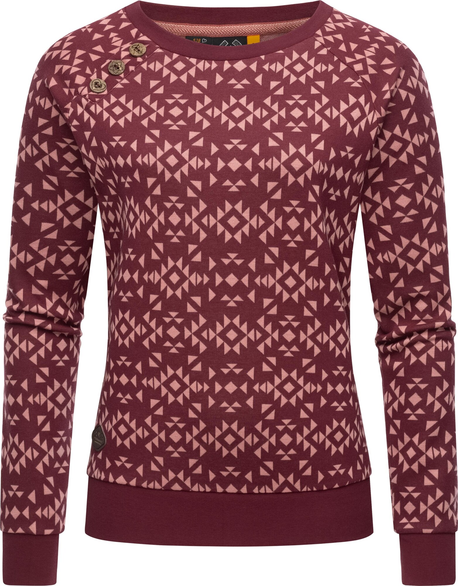Ragwear Bluză de molton Darria  roșu merlot / roșu pastel