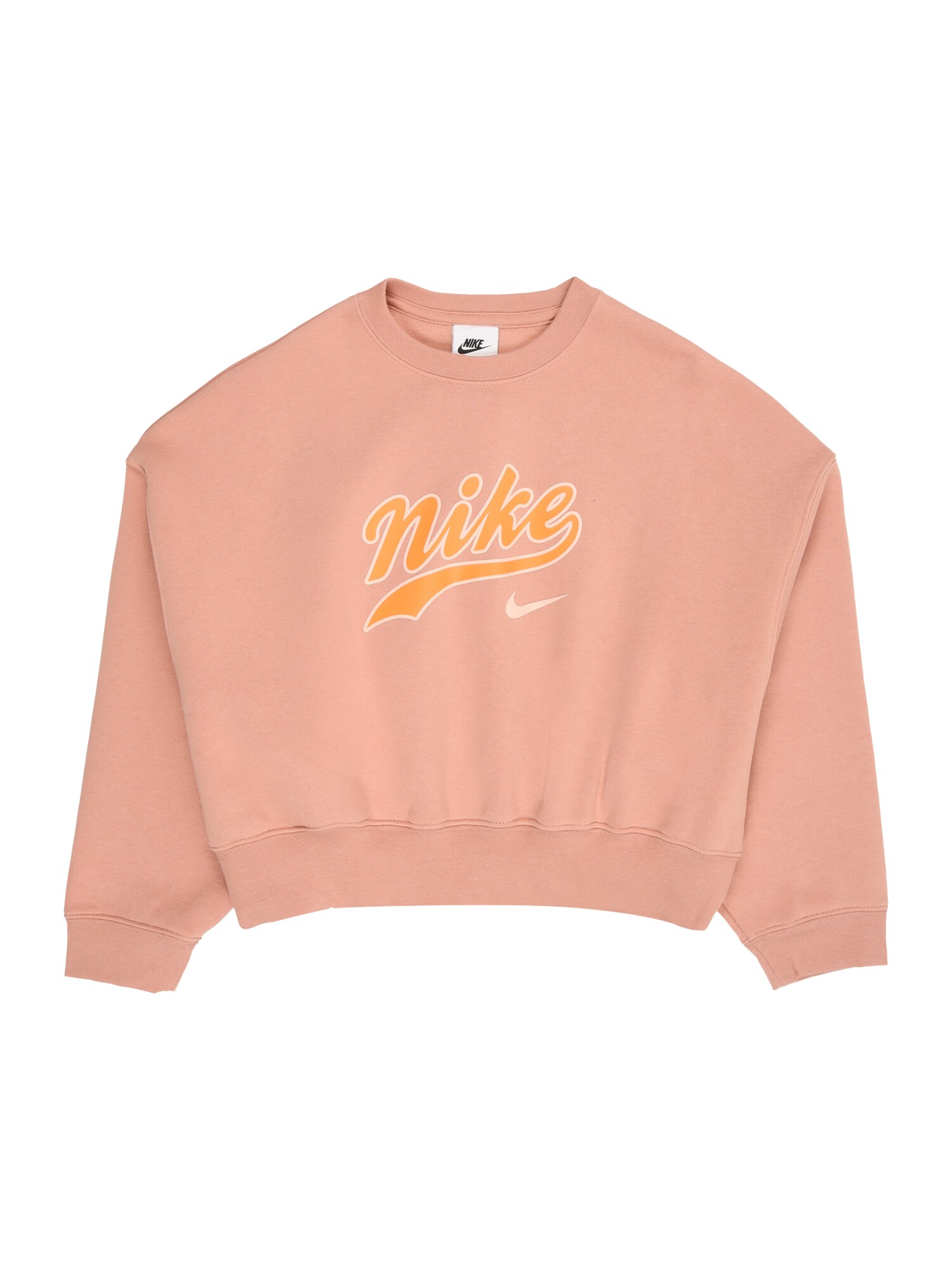 Nike Sportswear Bluză de molton  portocaliu / roz / rosé