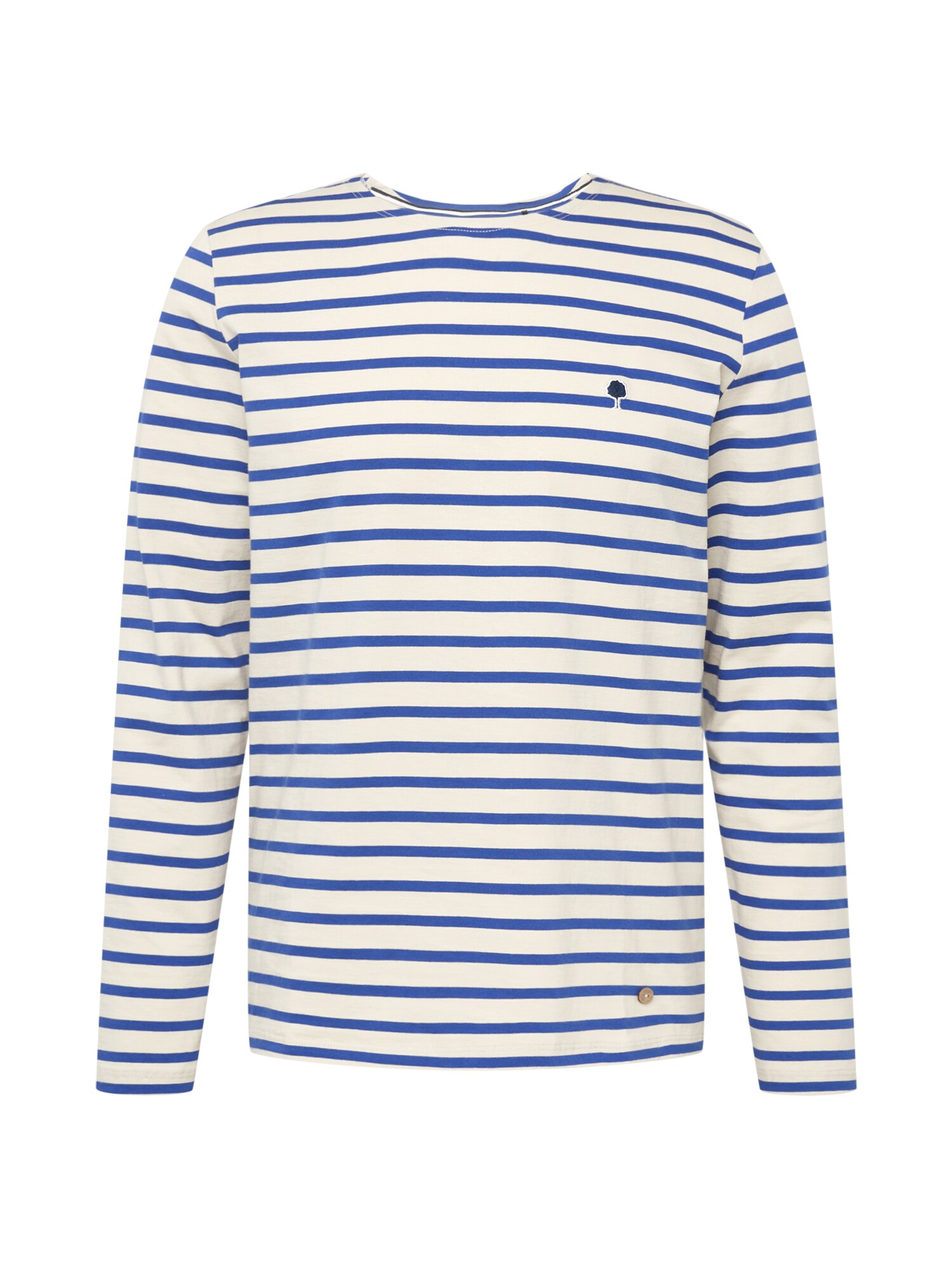 FAGUO Marškinėliai 'AUBRAC' nebalintos drobės spalva / mėlyna / tamsiai mėlyna / balta