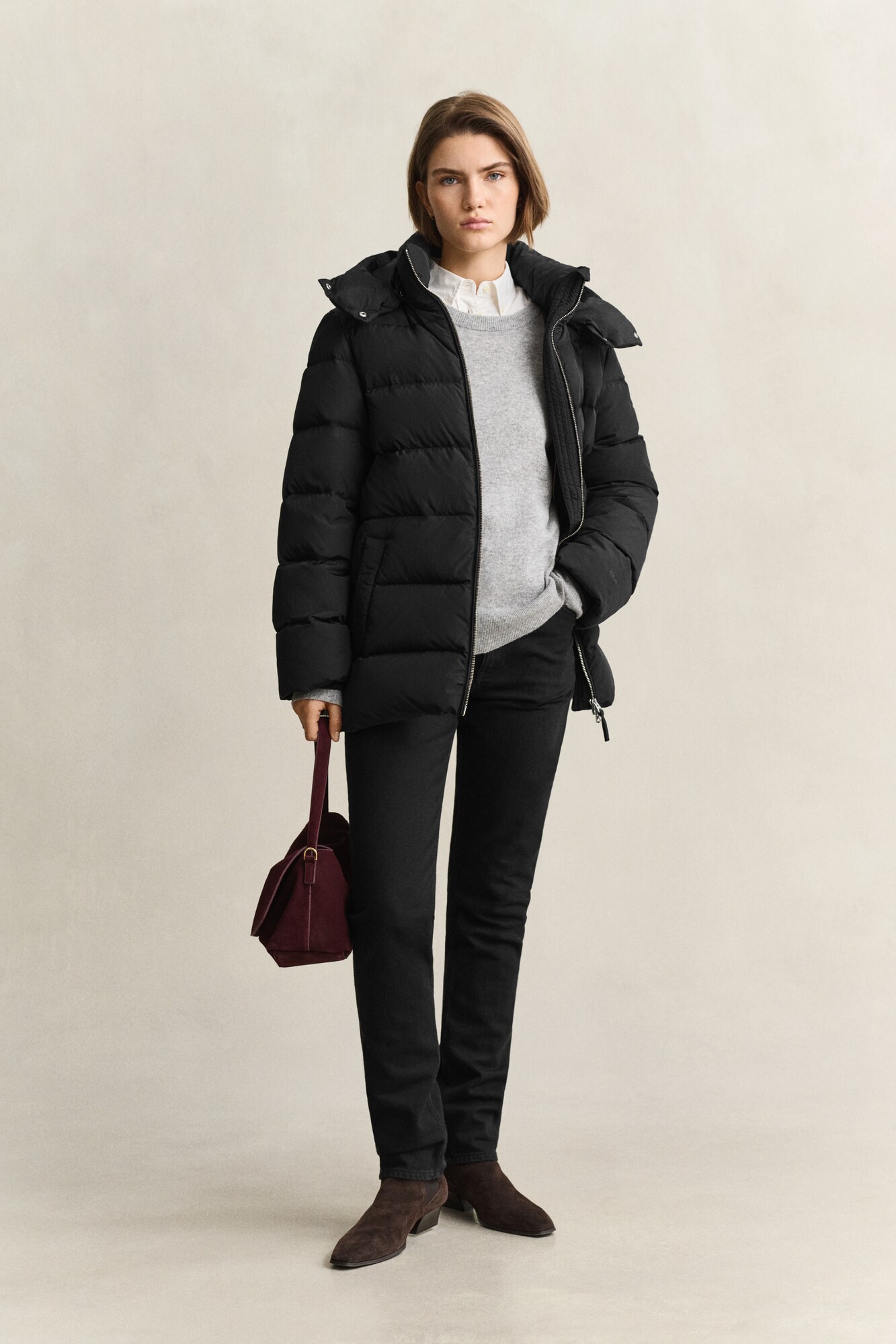 GANT Chaqueta de invierno negro – imagen 4