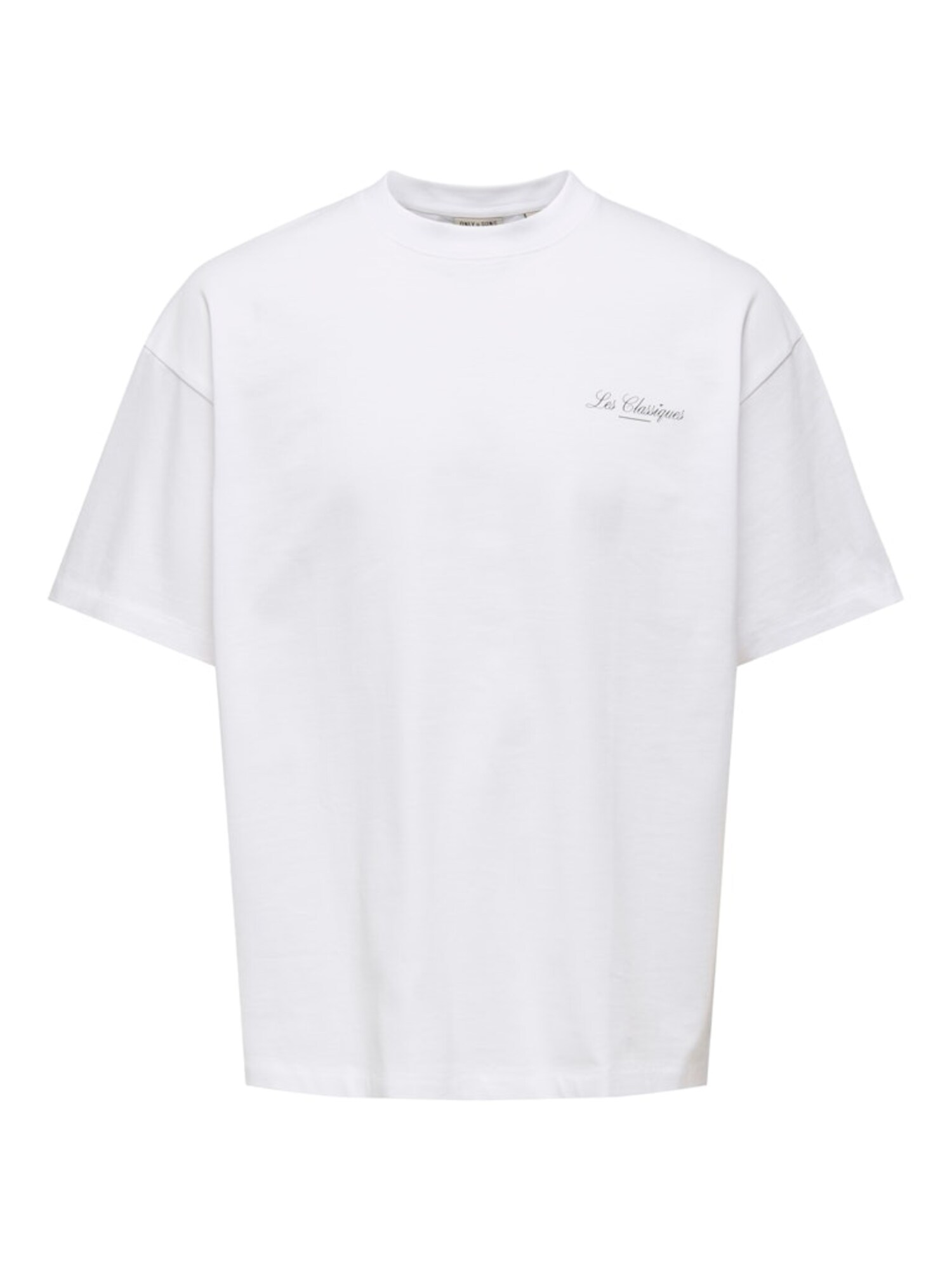 Only & Sons Tricou 'ONSLES CLASSIQUES'  negru / alb